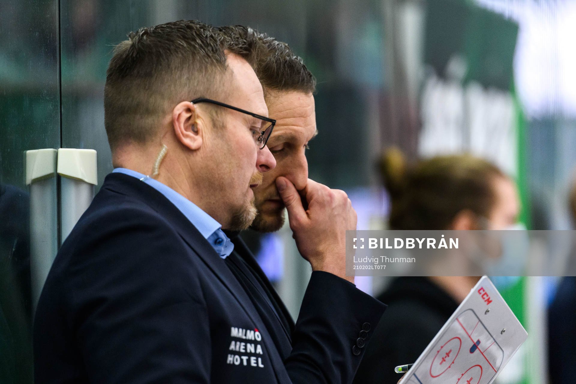 Malmö Redhawks tränare Joakim Fagervall och assisterande
