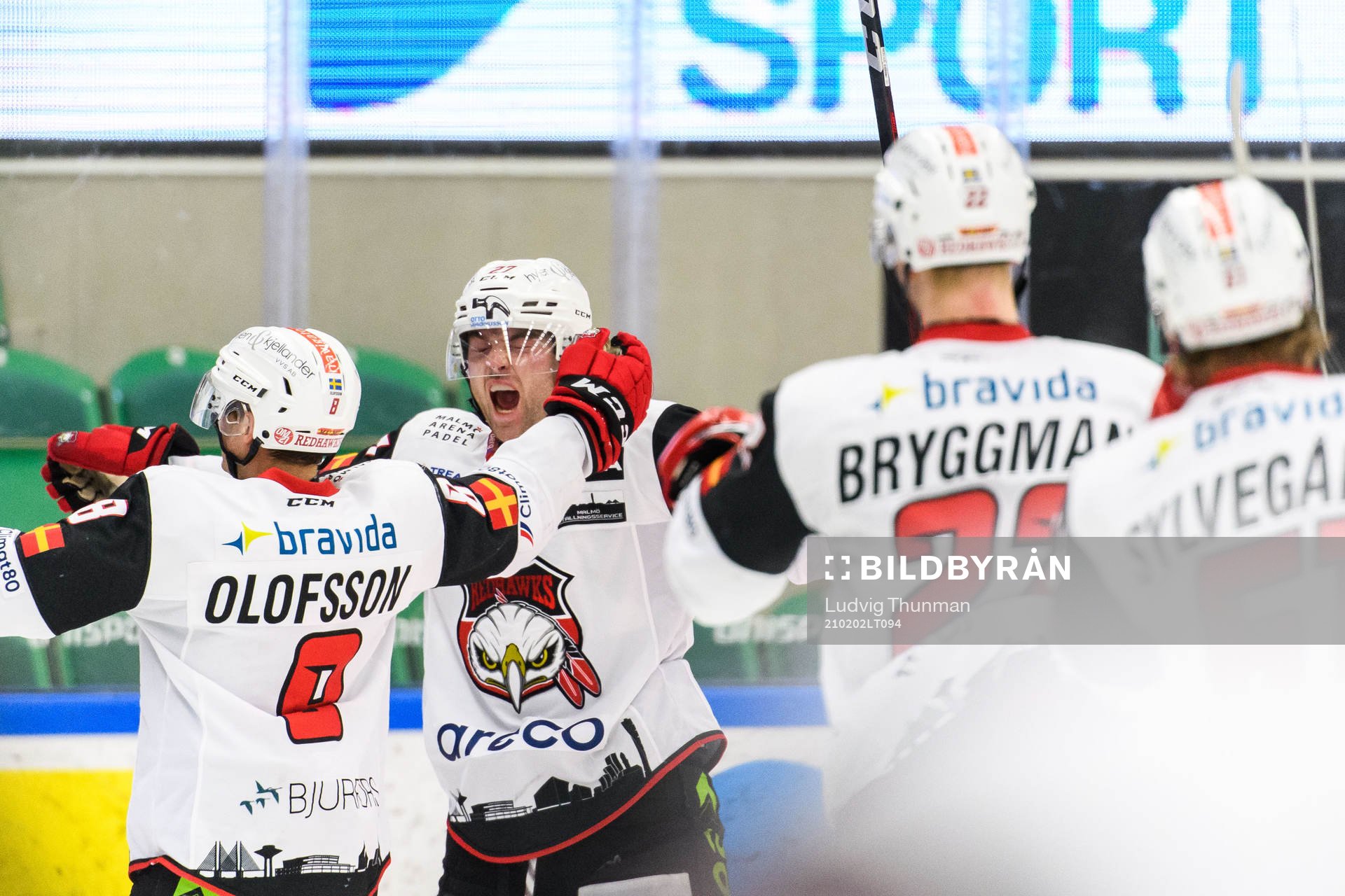Malmö Redhawks Ponthus Westerholm jublar