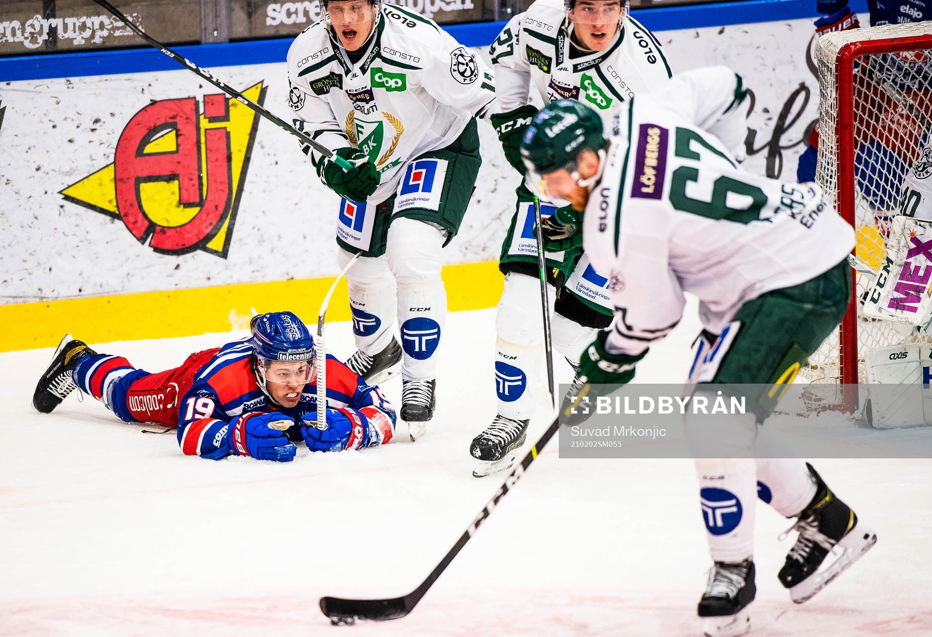 Oskarshamns Tyler Kelleher och Färjestads Pontus
