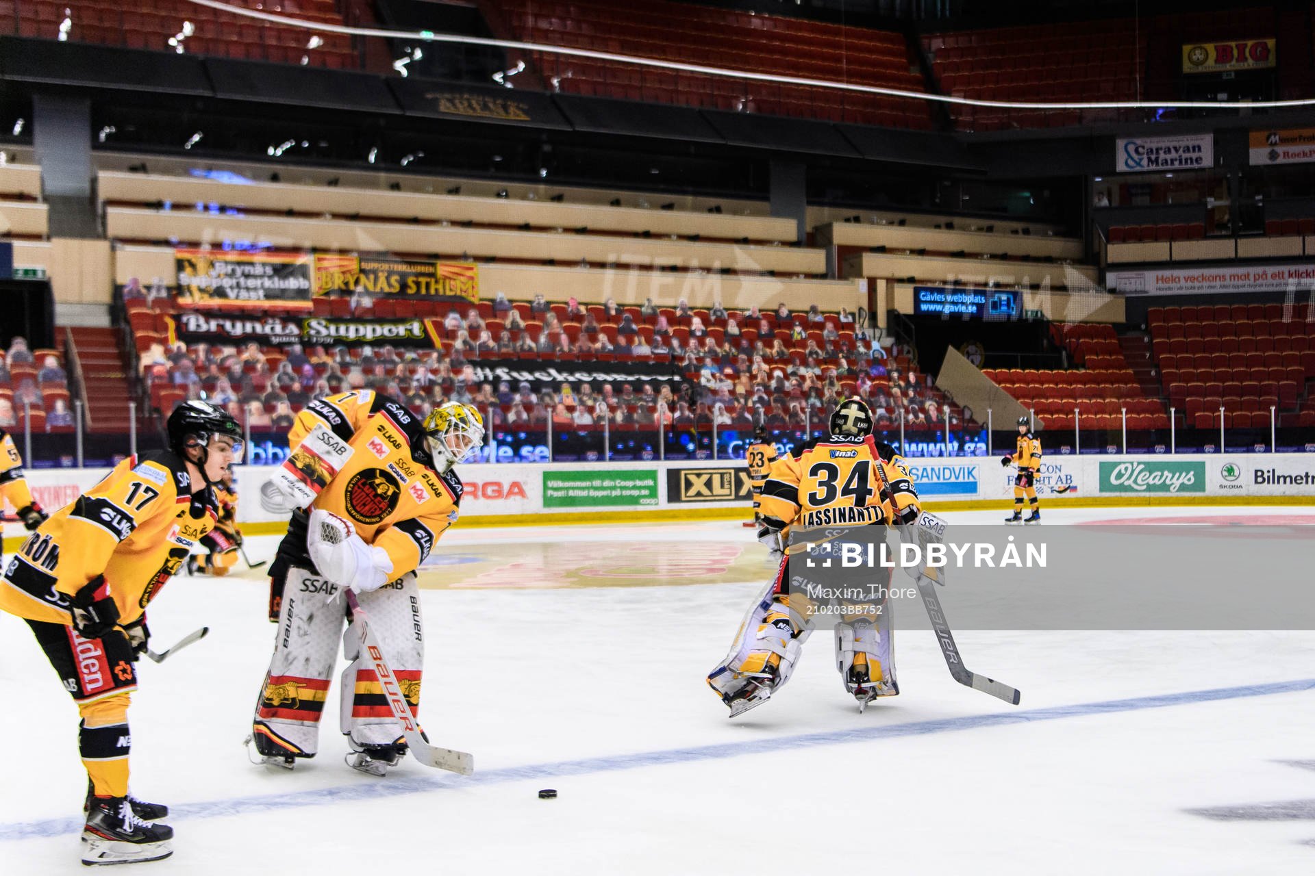 Luleås målvakt Jesper Wallstedt och målvakt Joel