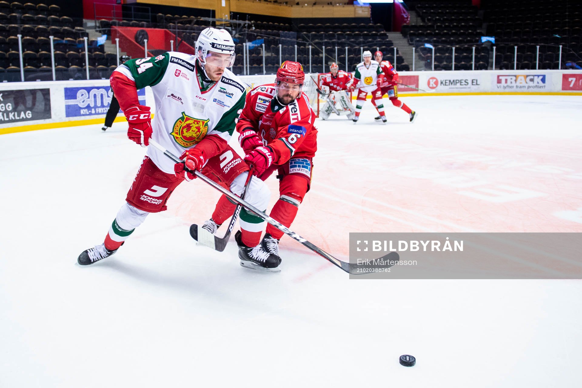 Moras Oscar Eklind och Modos Jesper Dahlroth