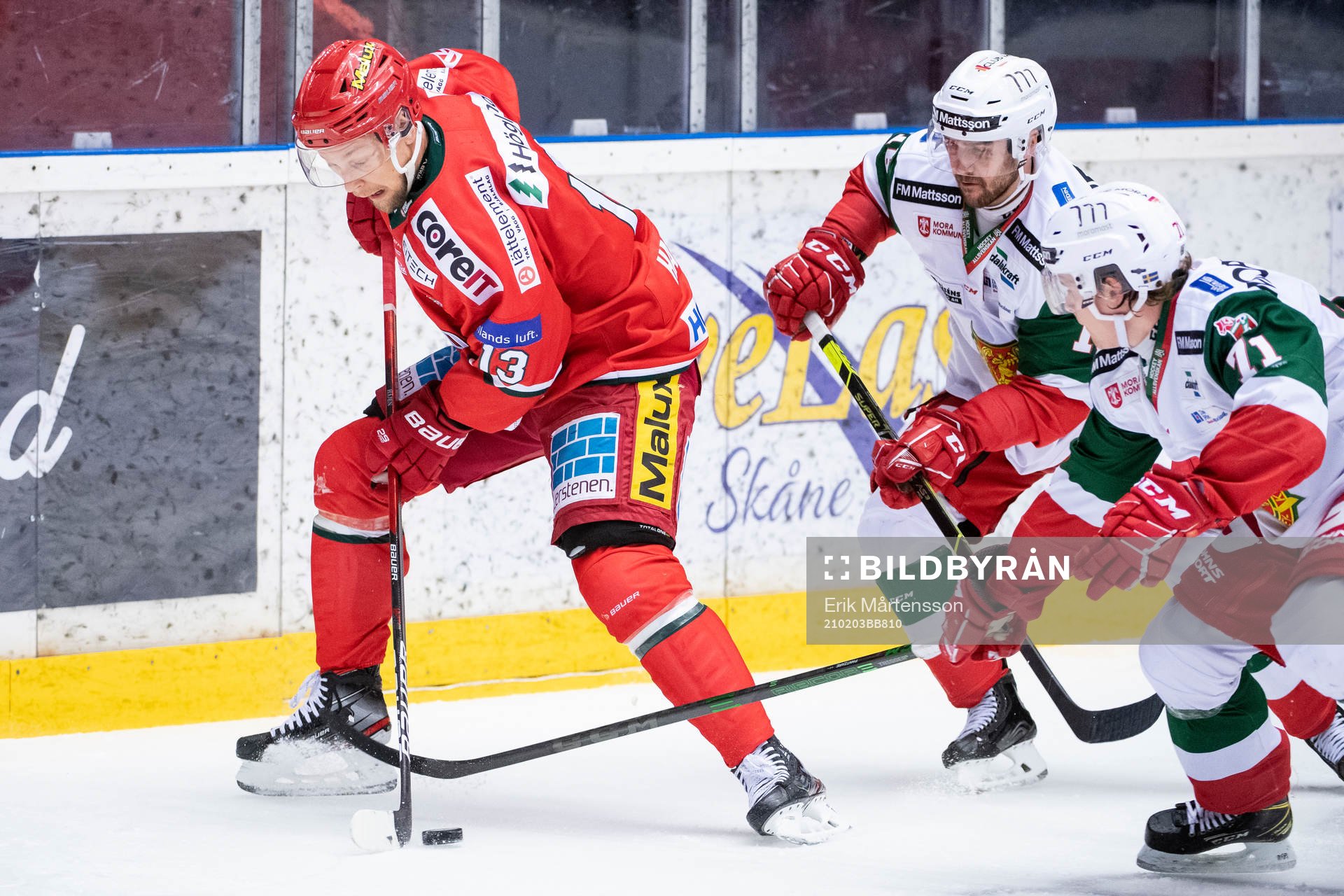 Modos Johan Harju mot Moras Ludvig Larsson och Isak Pantzare