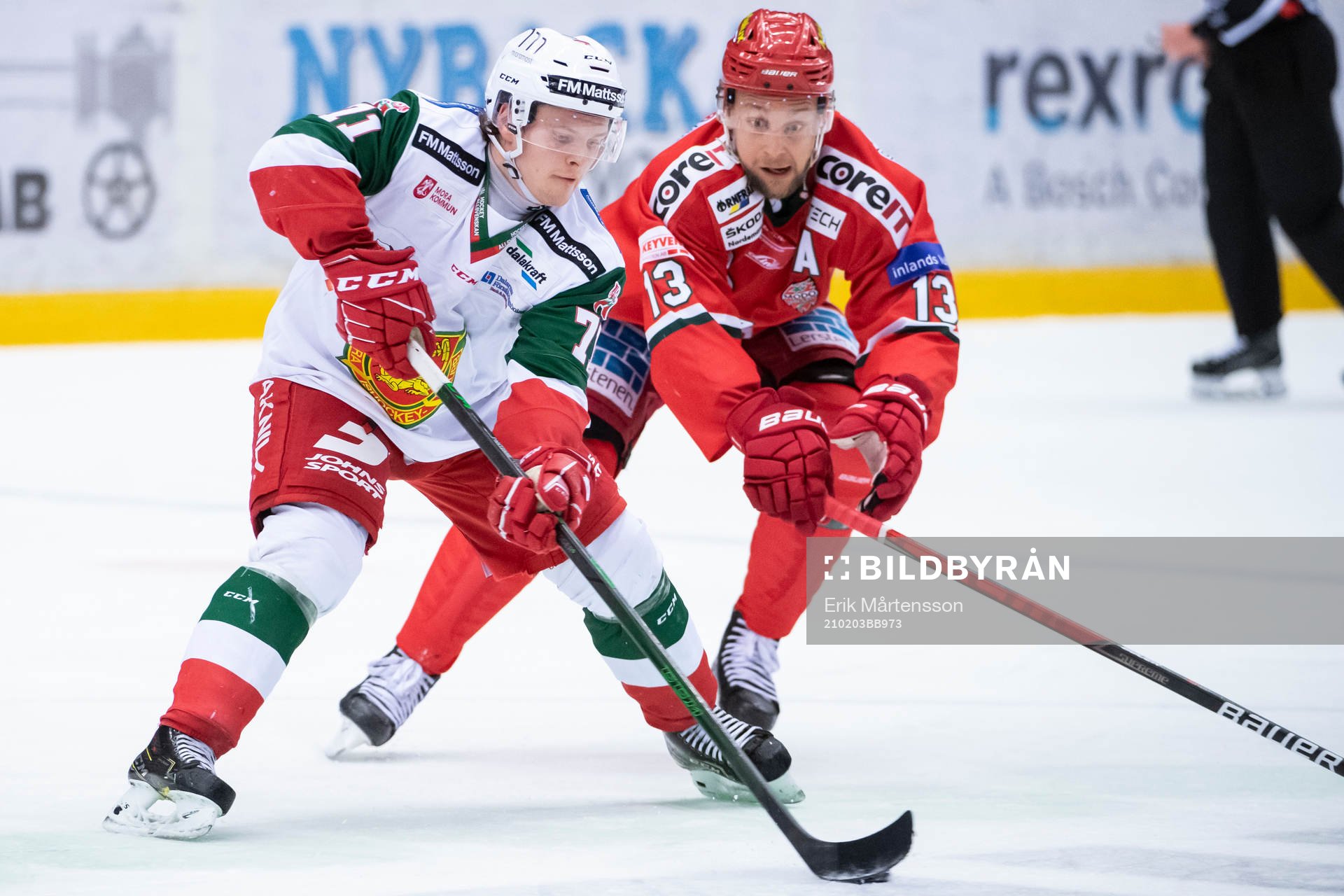 Moras Isak Pantzare och Modos Johan Harju