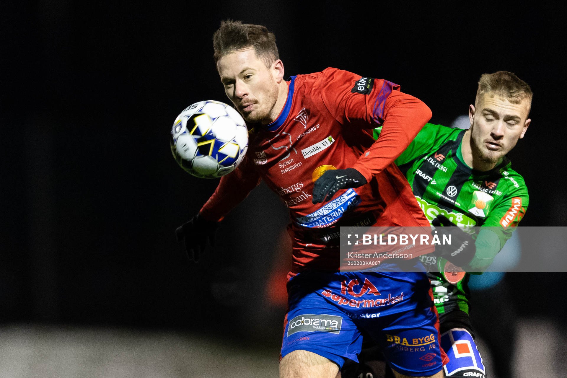 Tvååkers Rasmus Andersson och Varbergs Rasmus Cronvall