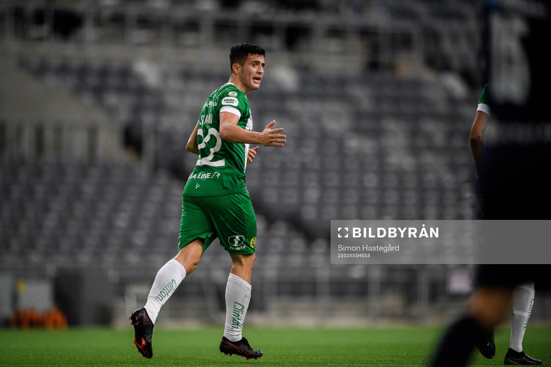 Hammarbys Astrit Selmani jublar