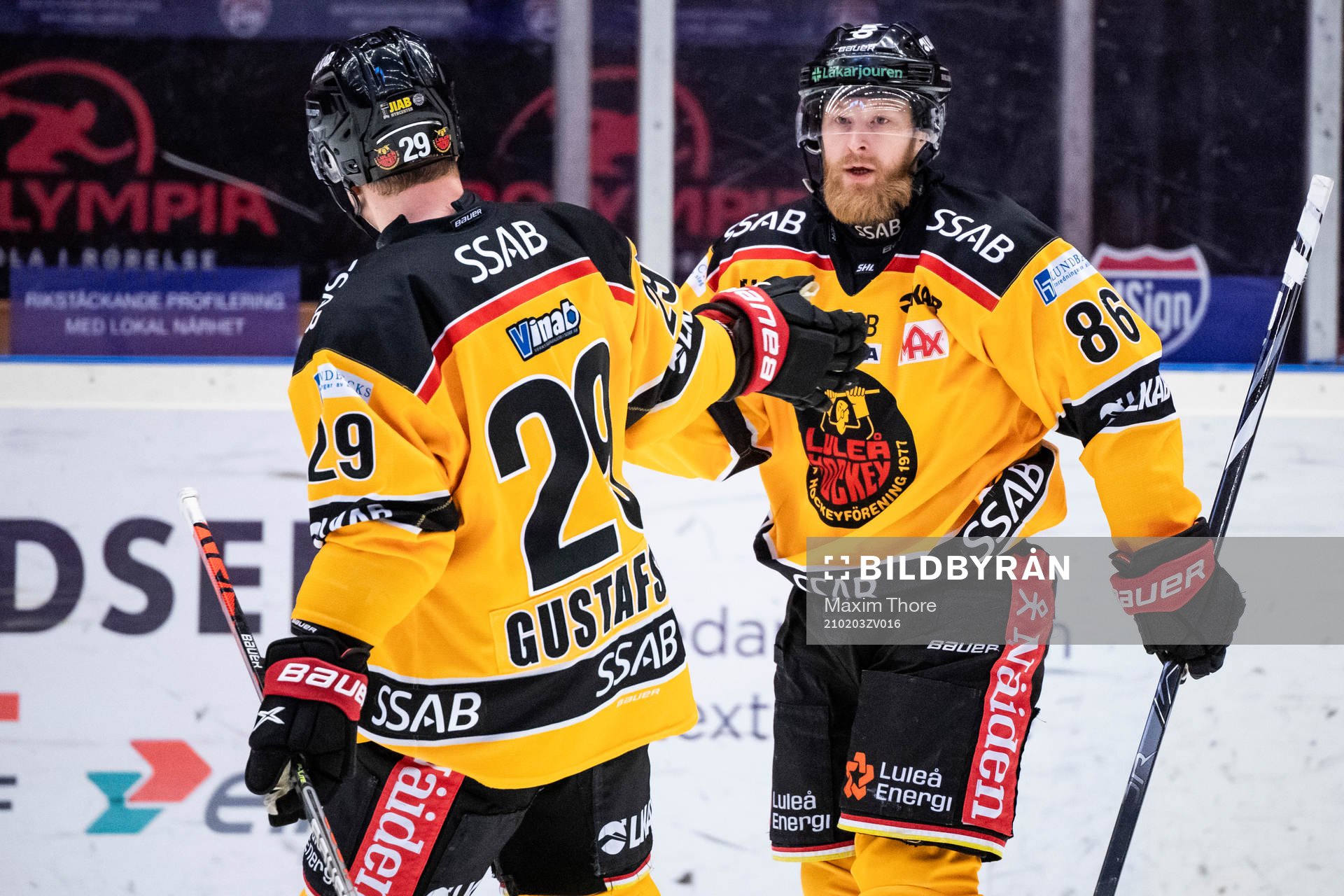 Luleås Linus Klasen jublar
