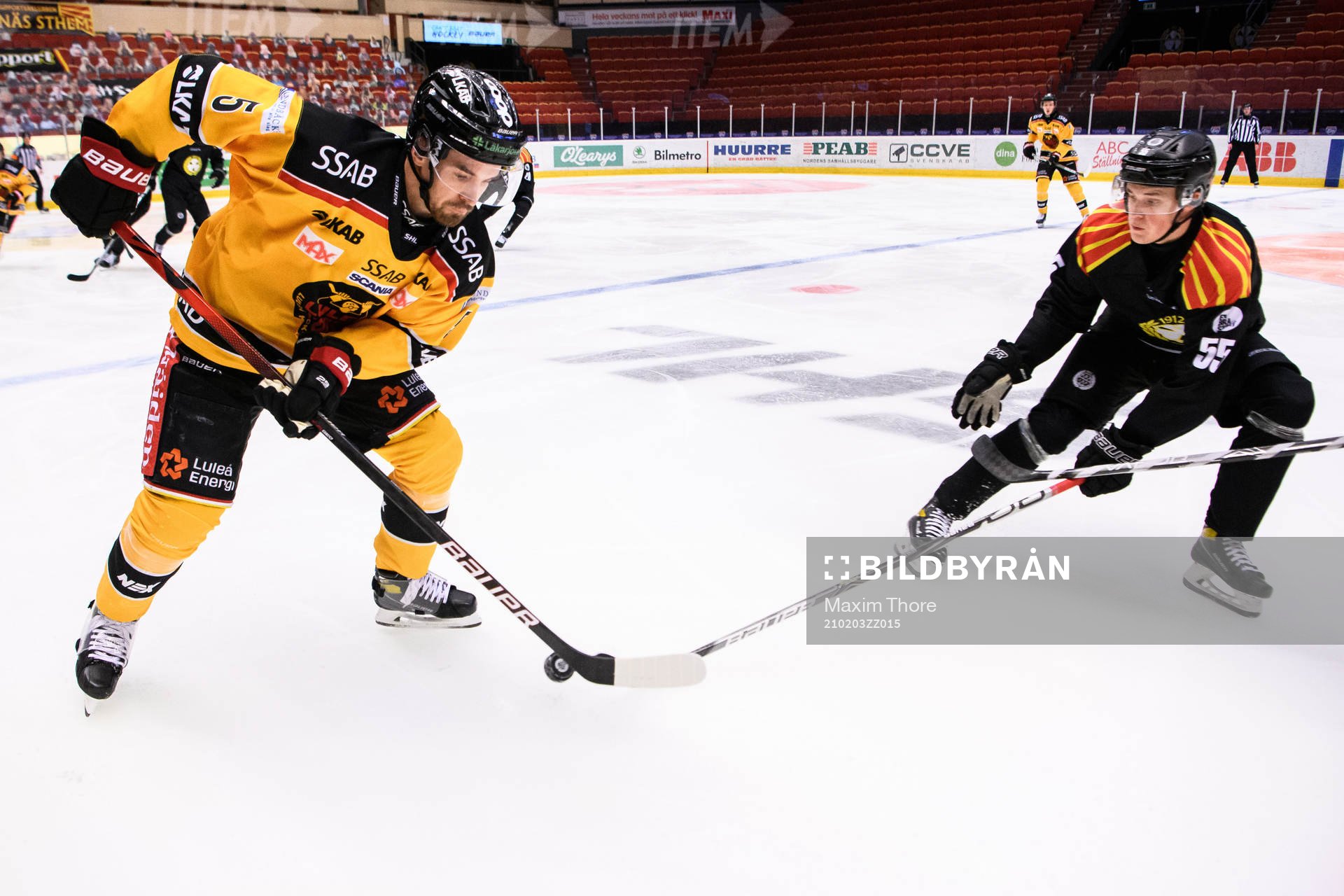 Luleås Eddie Larsson och Brynäs Noel Gunler