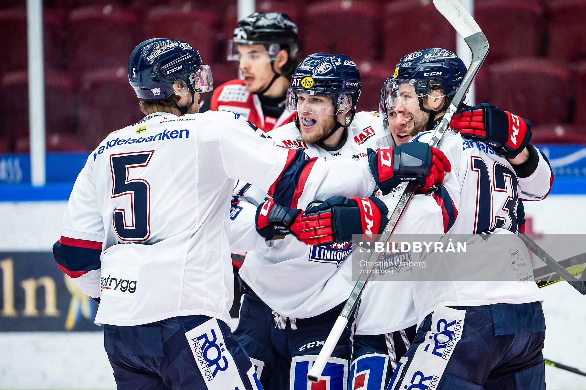 Linköpings Mattias Bäckman, Niko Ojamäki, Tyler Morley