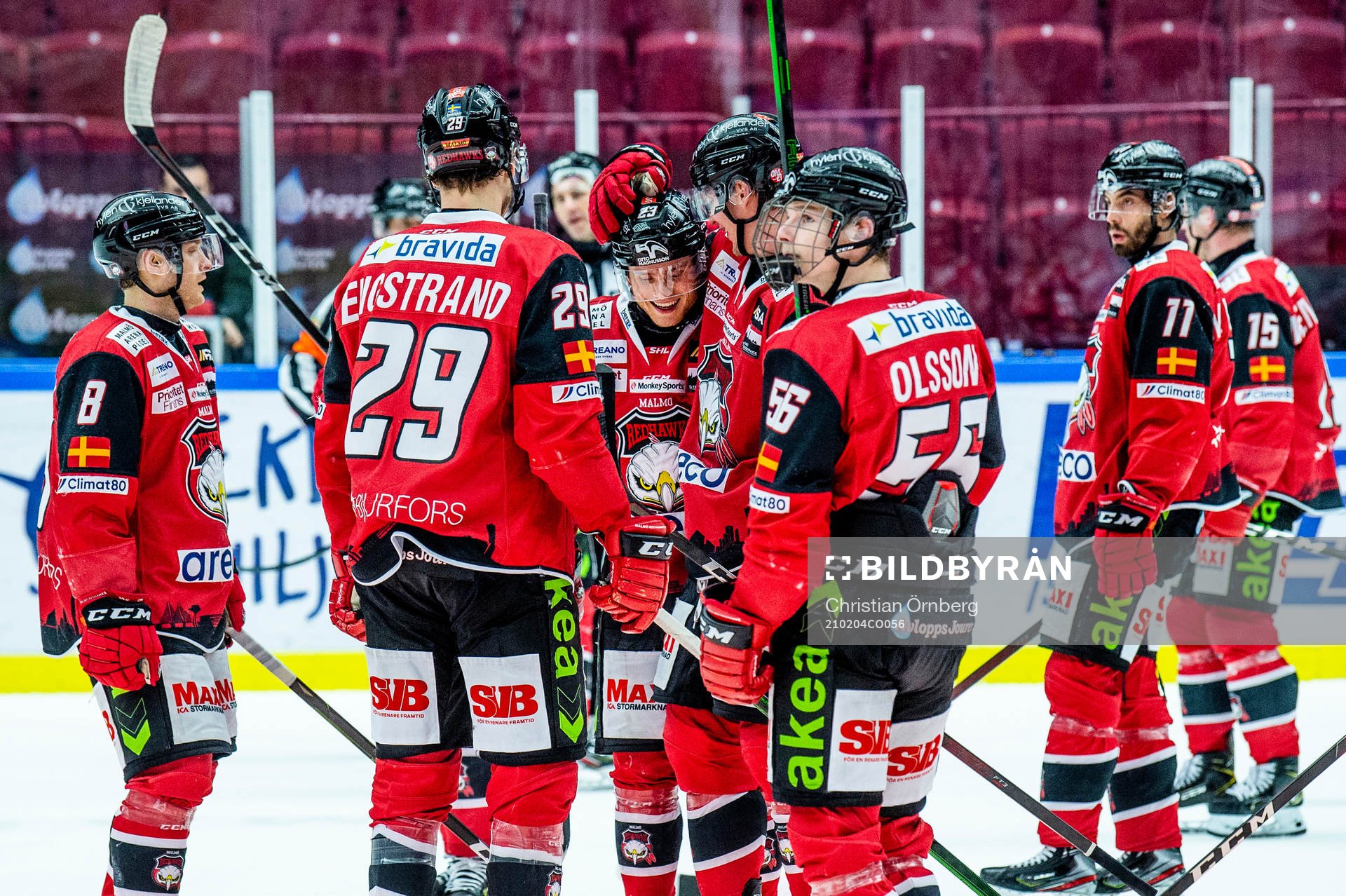 Malmö Redhawks Christoffer Forsberg och Adam Ollas