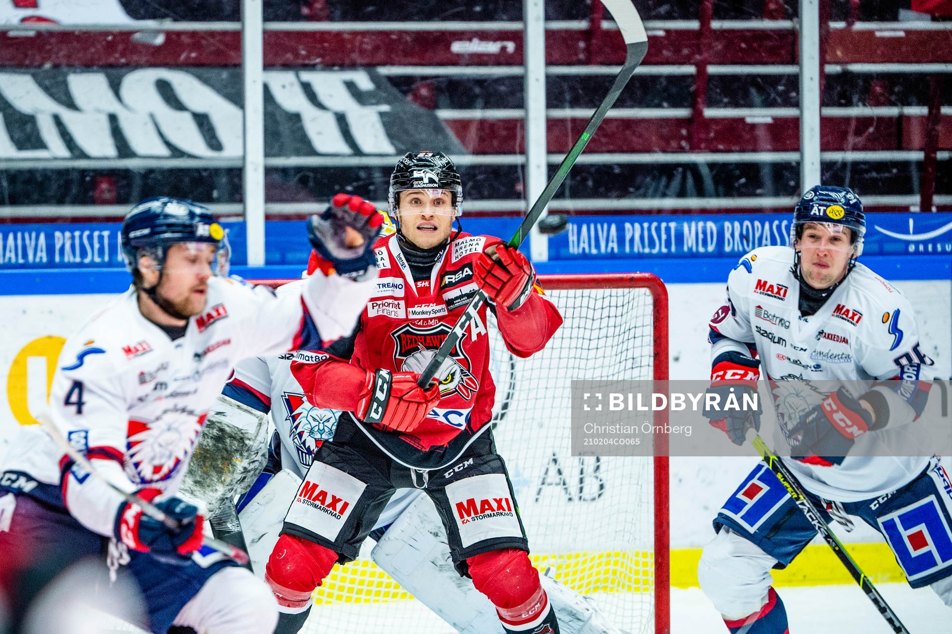 Malmö Redhawks Christoffer Forsberg mot Linköpings Filip