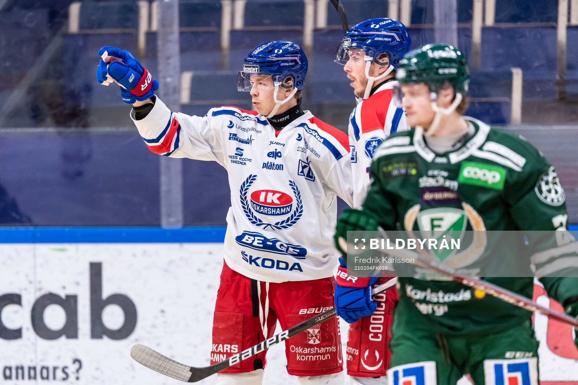 Oskarshamns Kim Strömberg jublar