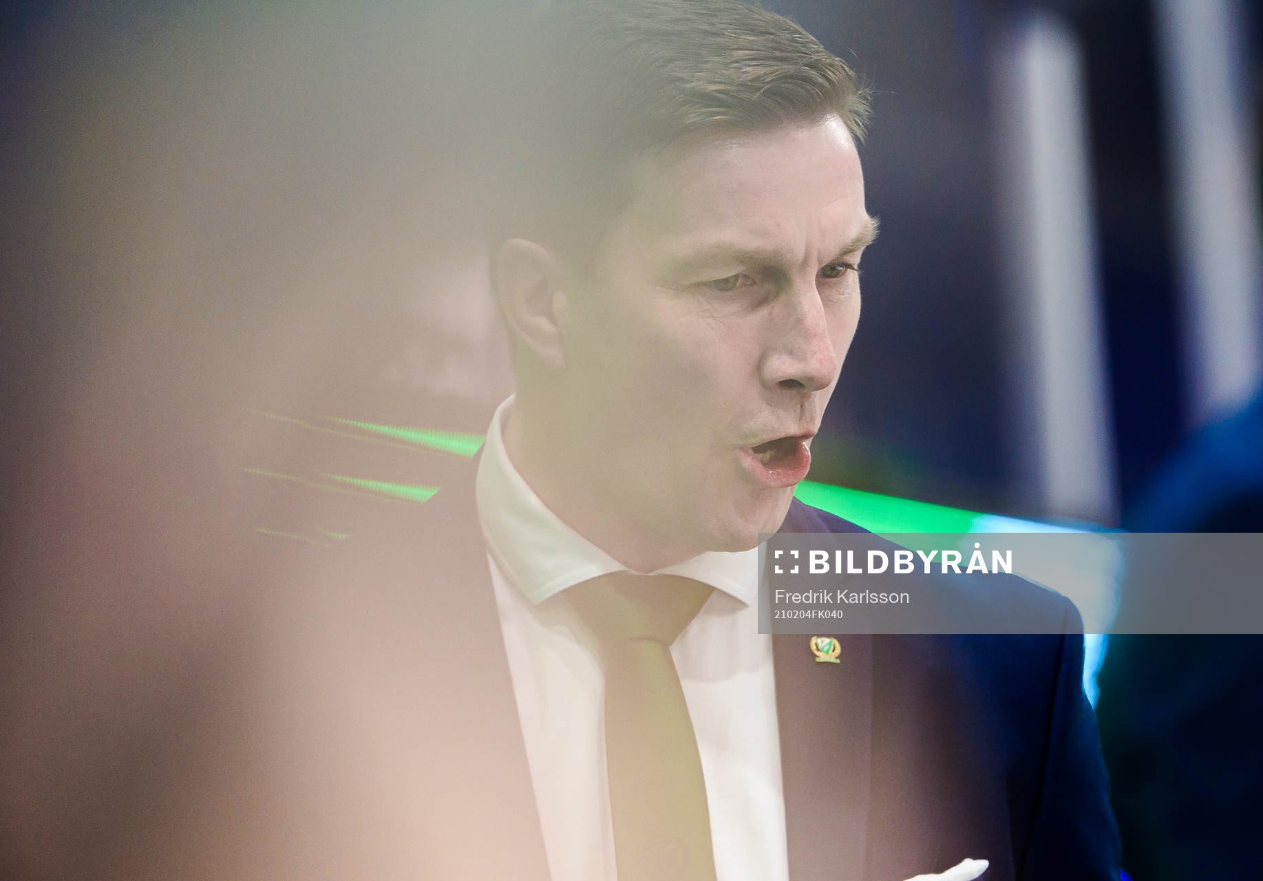 Färjestads huvudtränare Johan Pennerborn