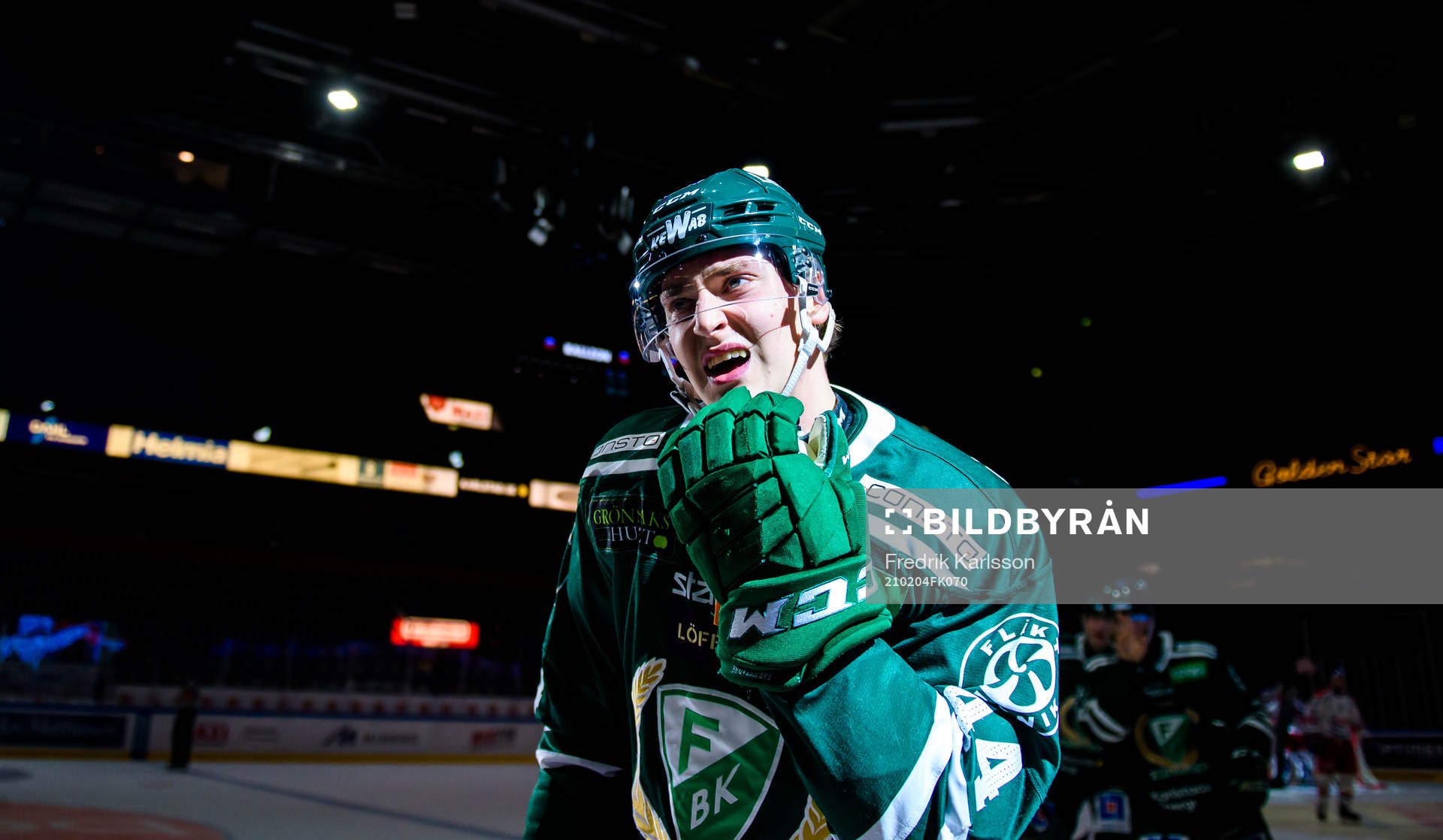 Färjestads Jacob Peterson jublar