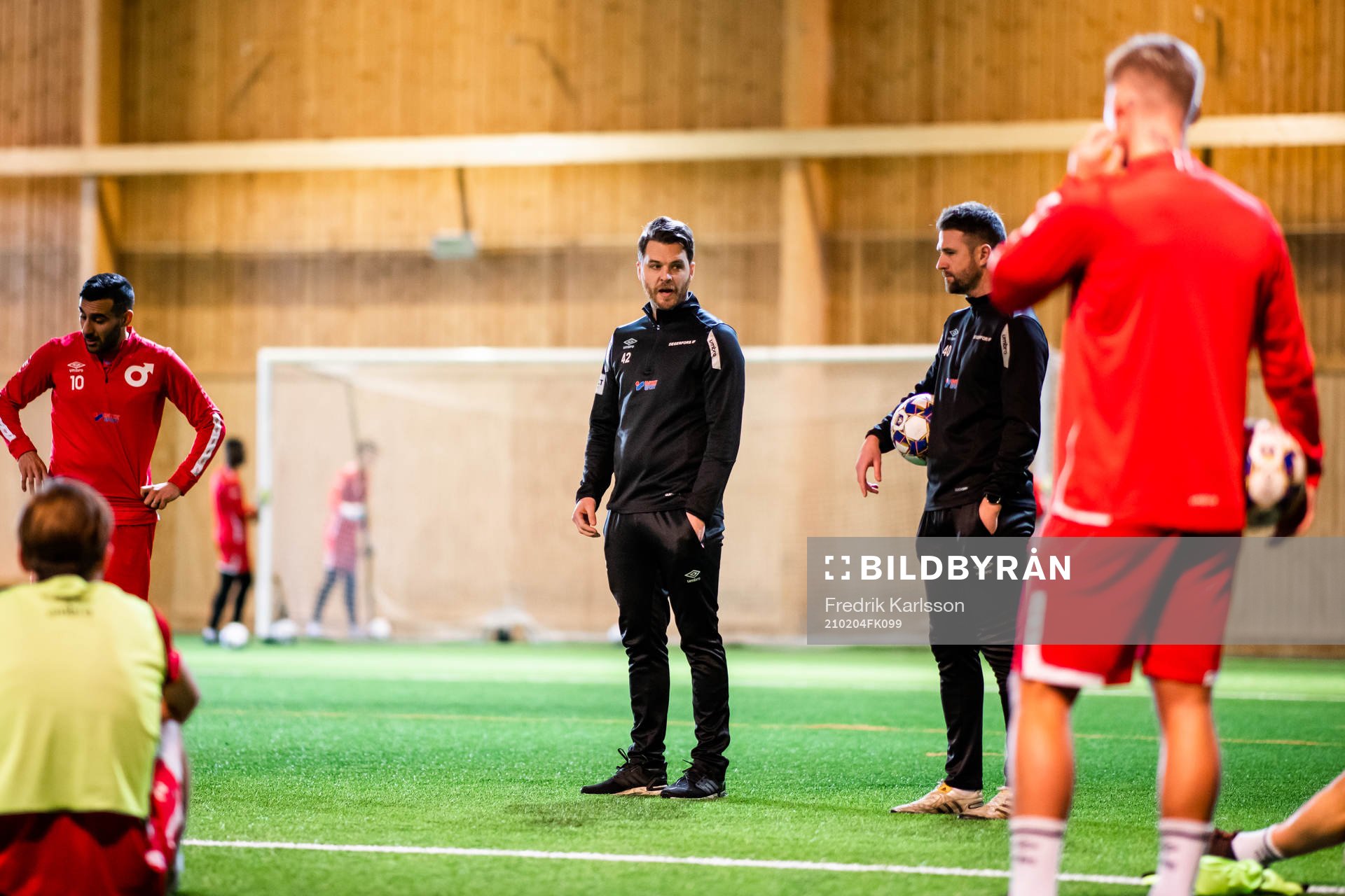 Degerfors tränare Andreas Holmberg och Tobias Solberg