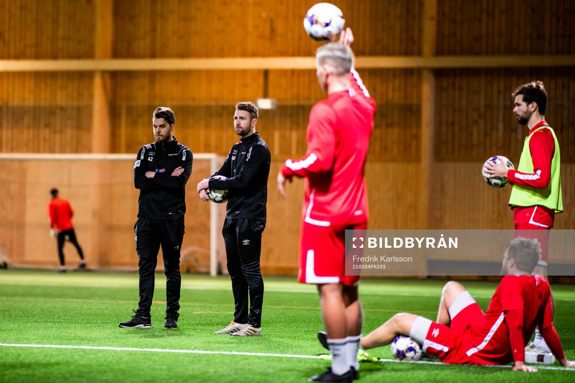 Degerfors tränare Andreas Holmberg och Tobias Solberg