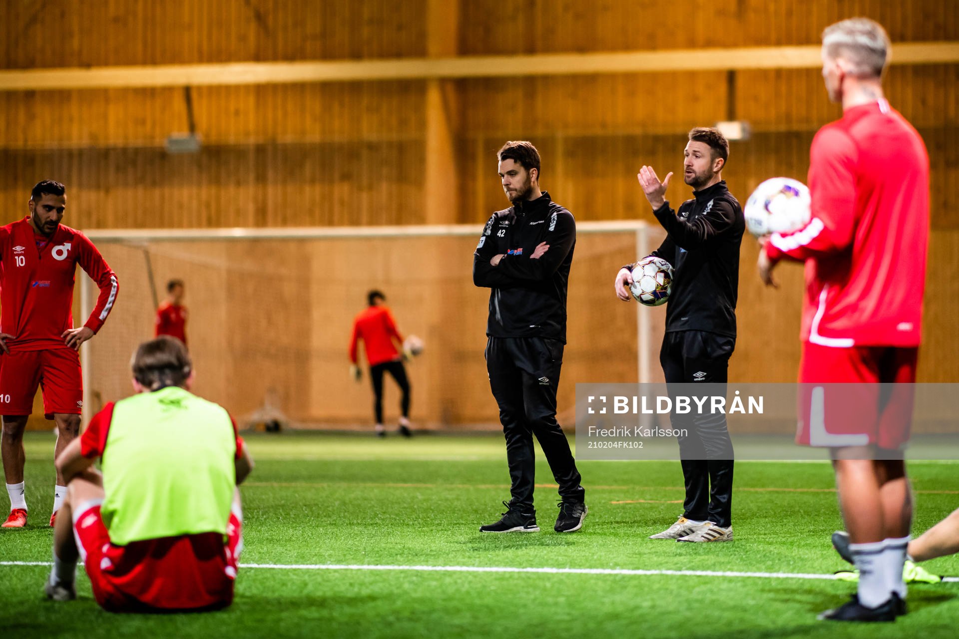 Degerfors tränare Andreas Holmberg och Tobias Solberg
