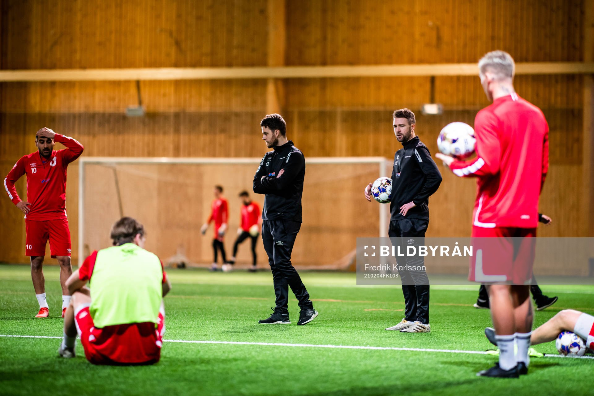 Degerfors tränare Andreas Holmberg och Tobias Solberg