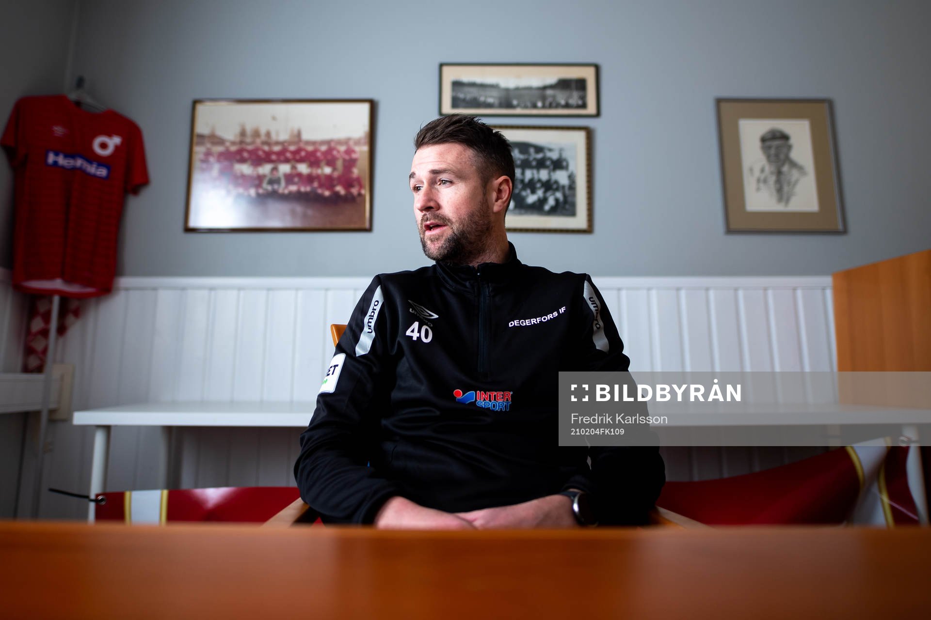 Degerfors tränare Tobias Solberg