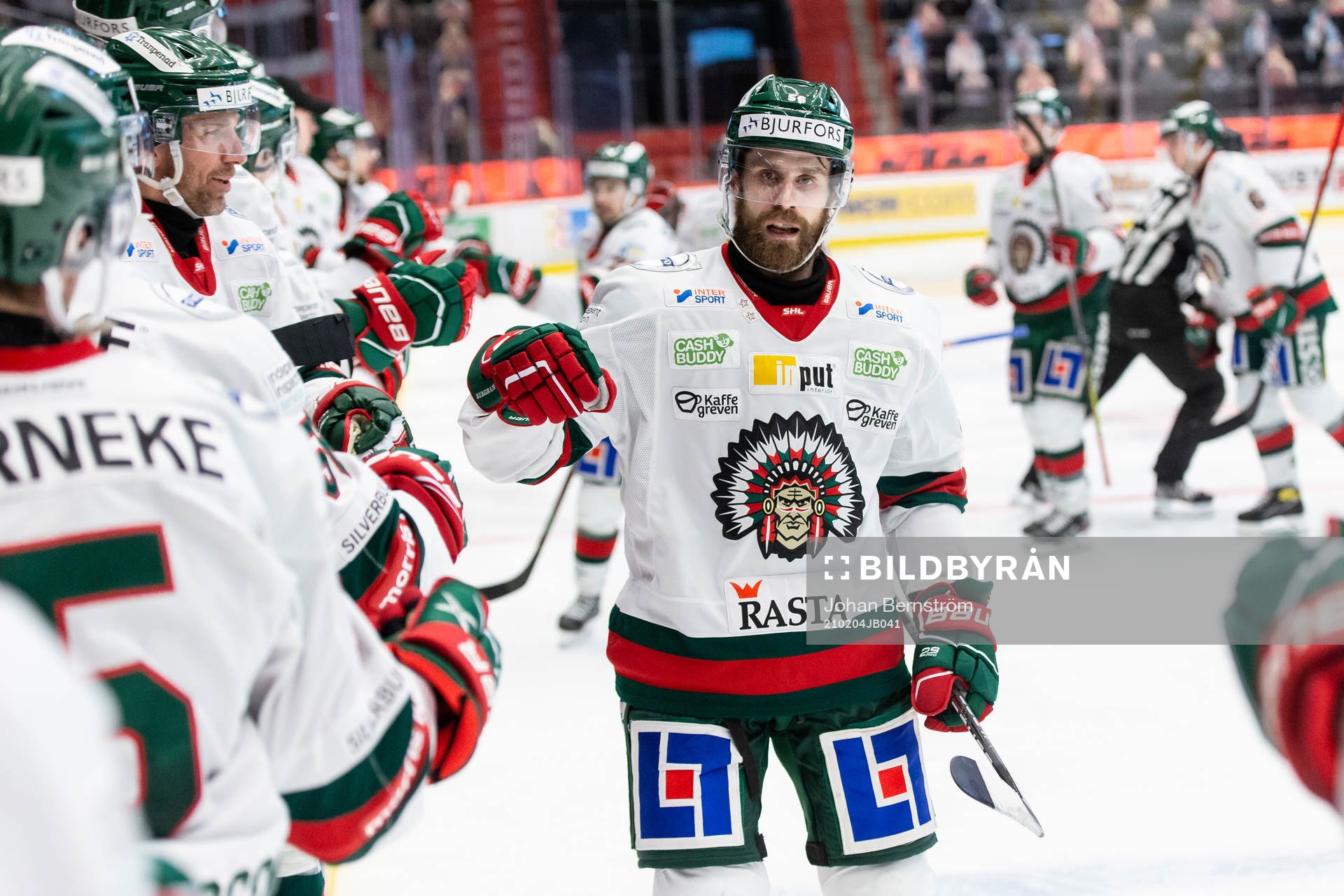 Frölundas Jonathan Sigalet jublar