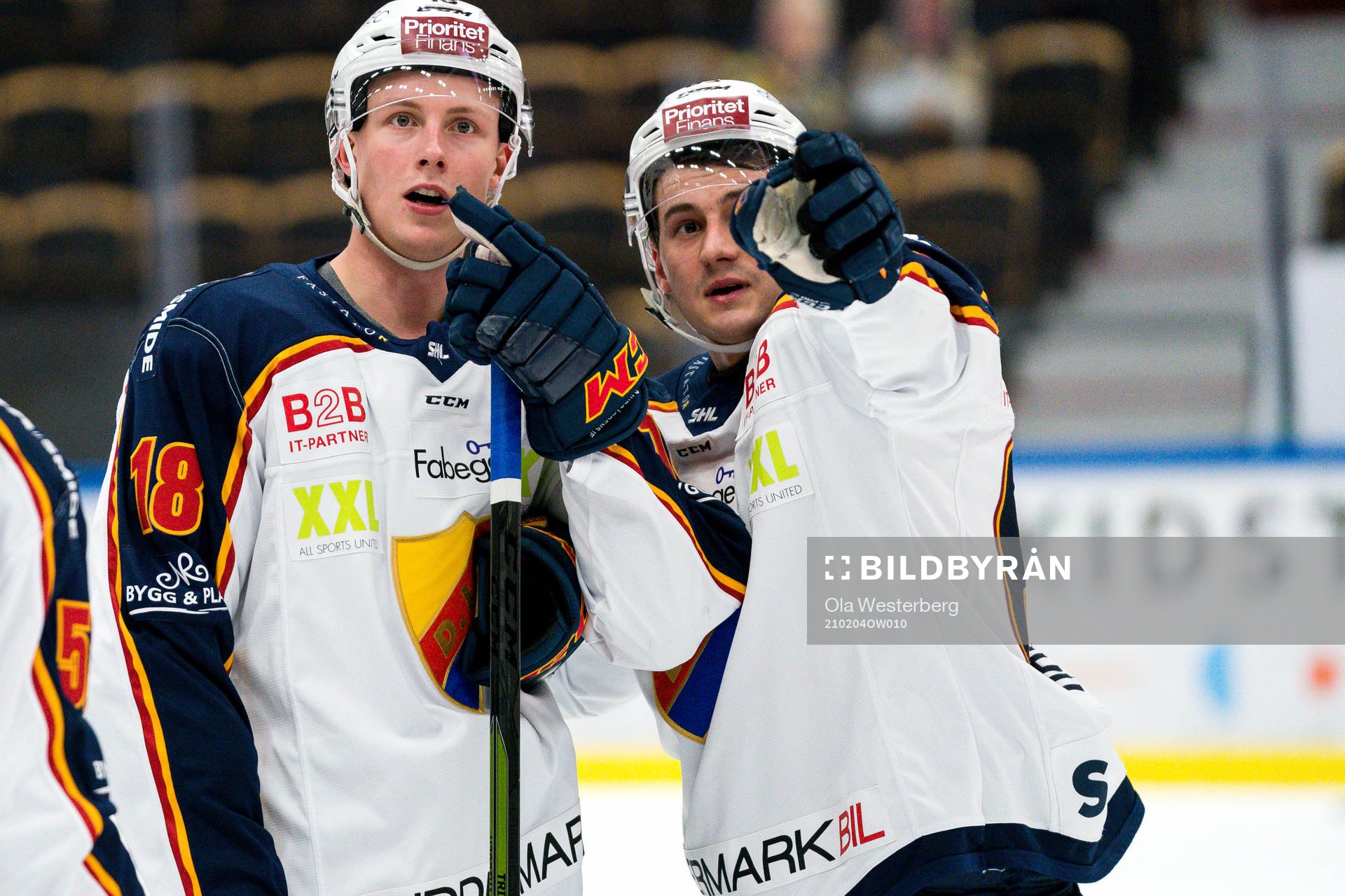 Djurgårdens Simon Johansson och Michael Haga