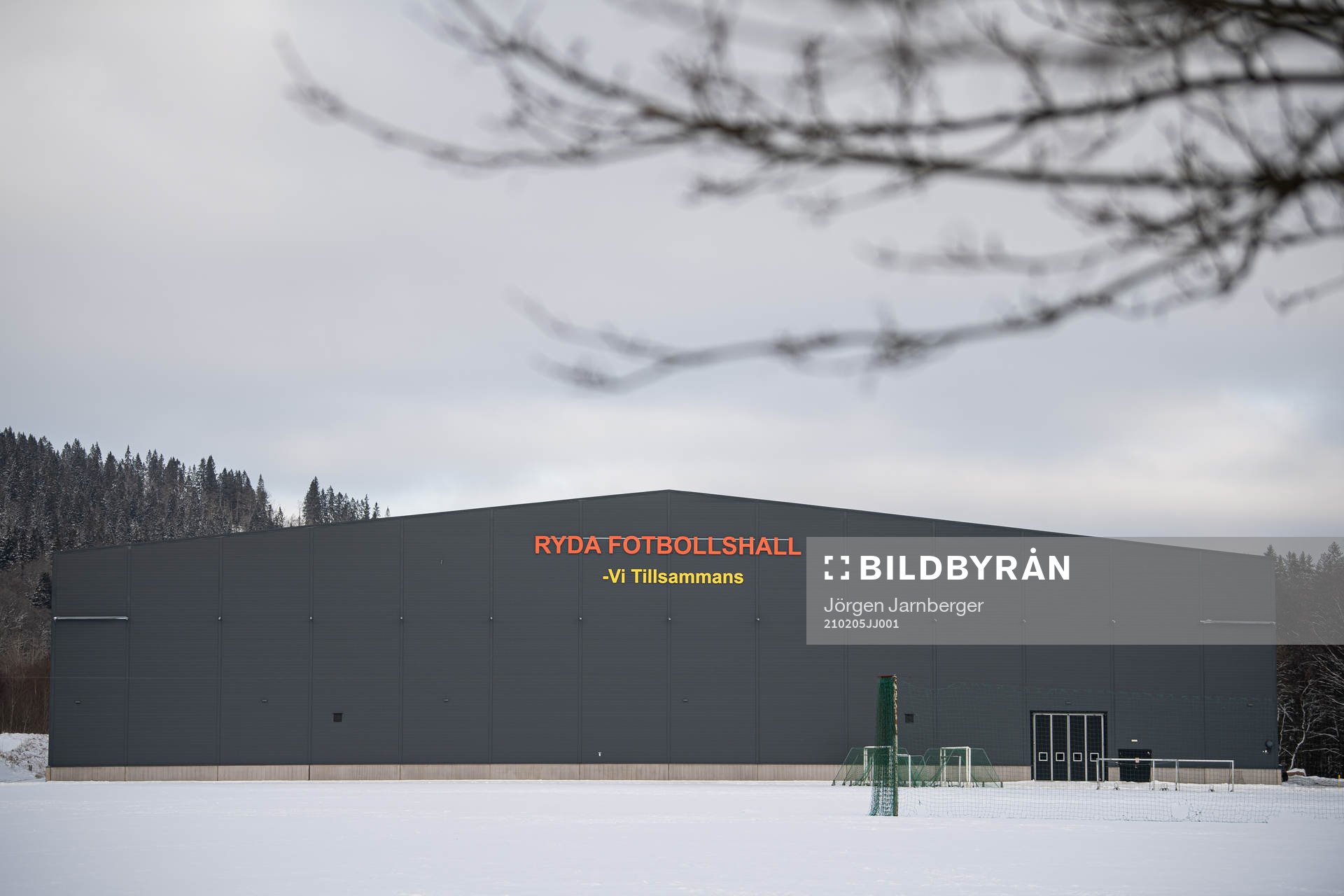 Reda fotbollshall exteriört