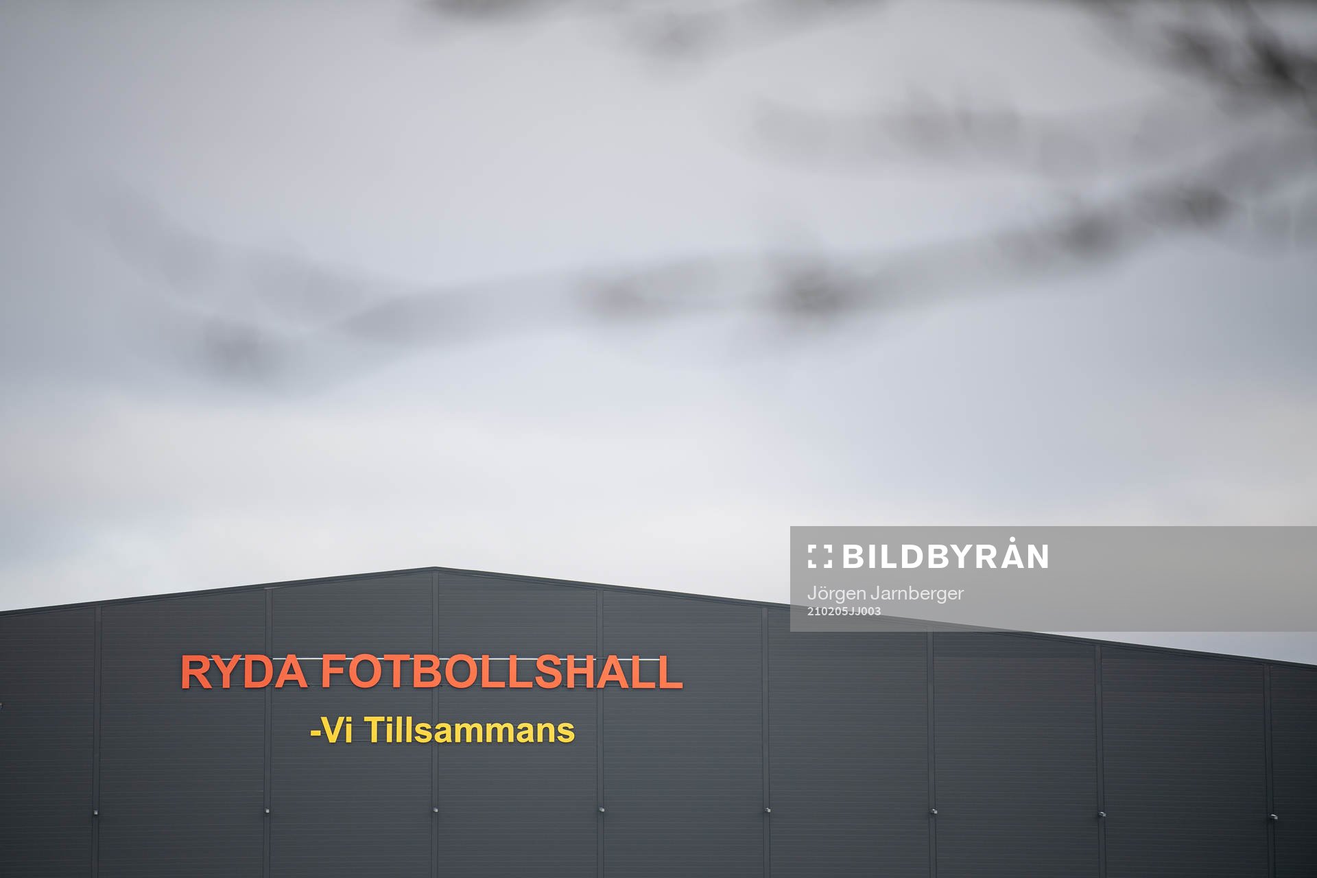 Reda fotbollshall exteriört