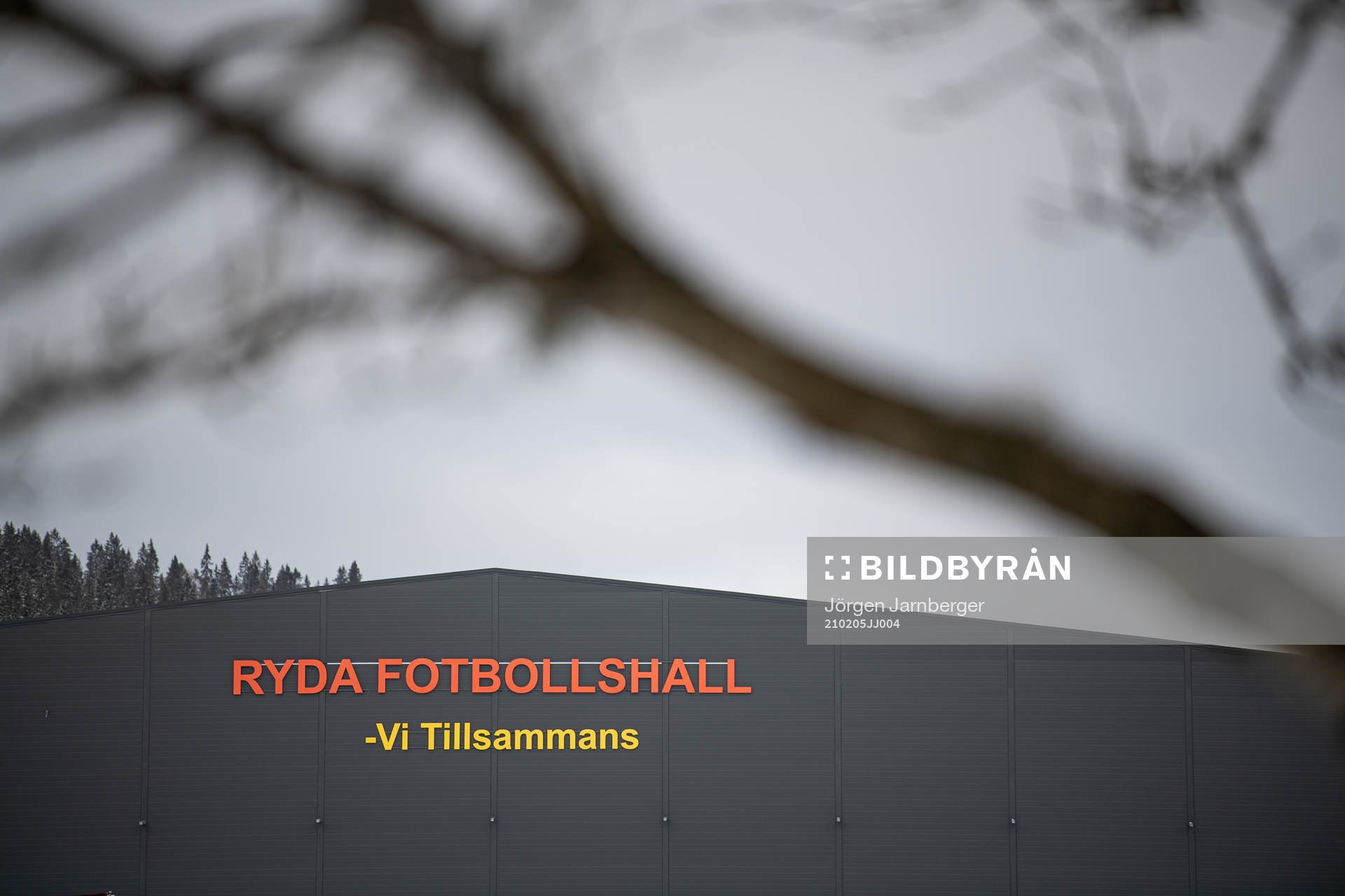 Reda fotbollshall exteriört