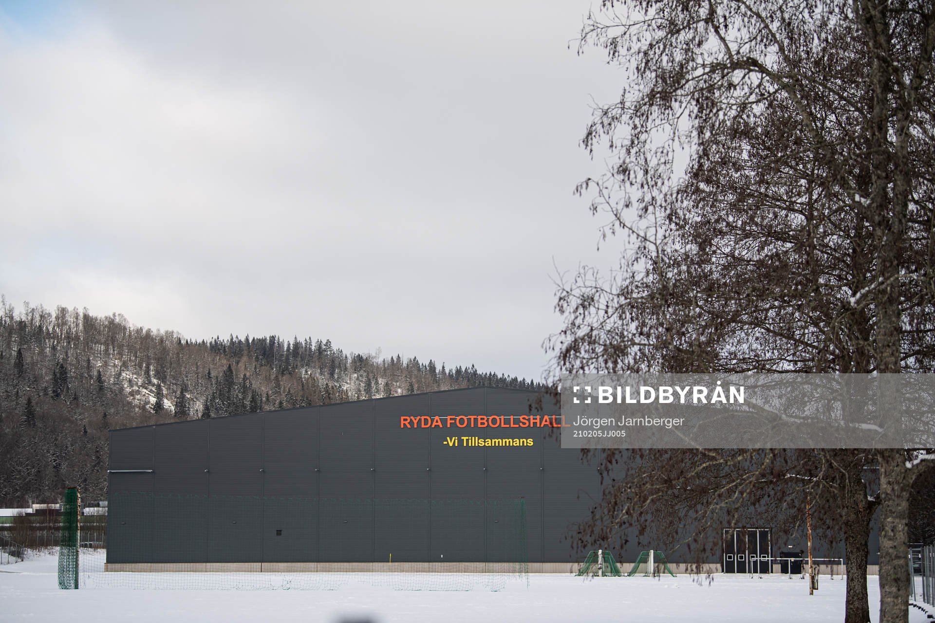 Reda fotbollshall exteriört