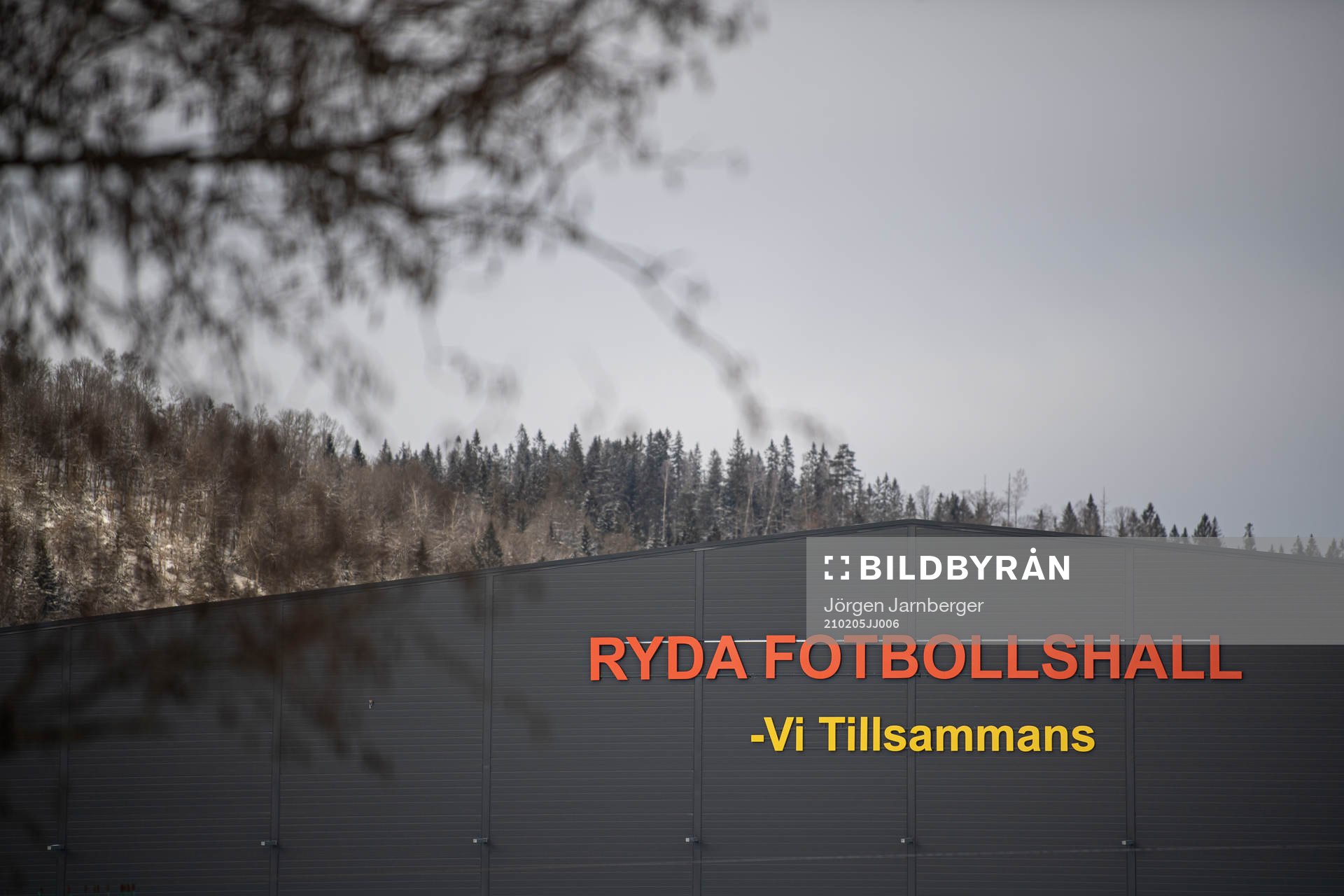 Reda fotbollshall exteriört