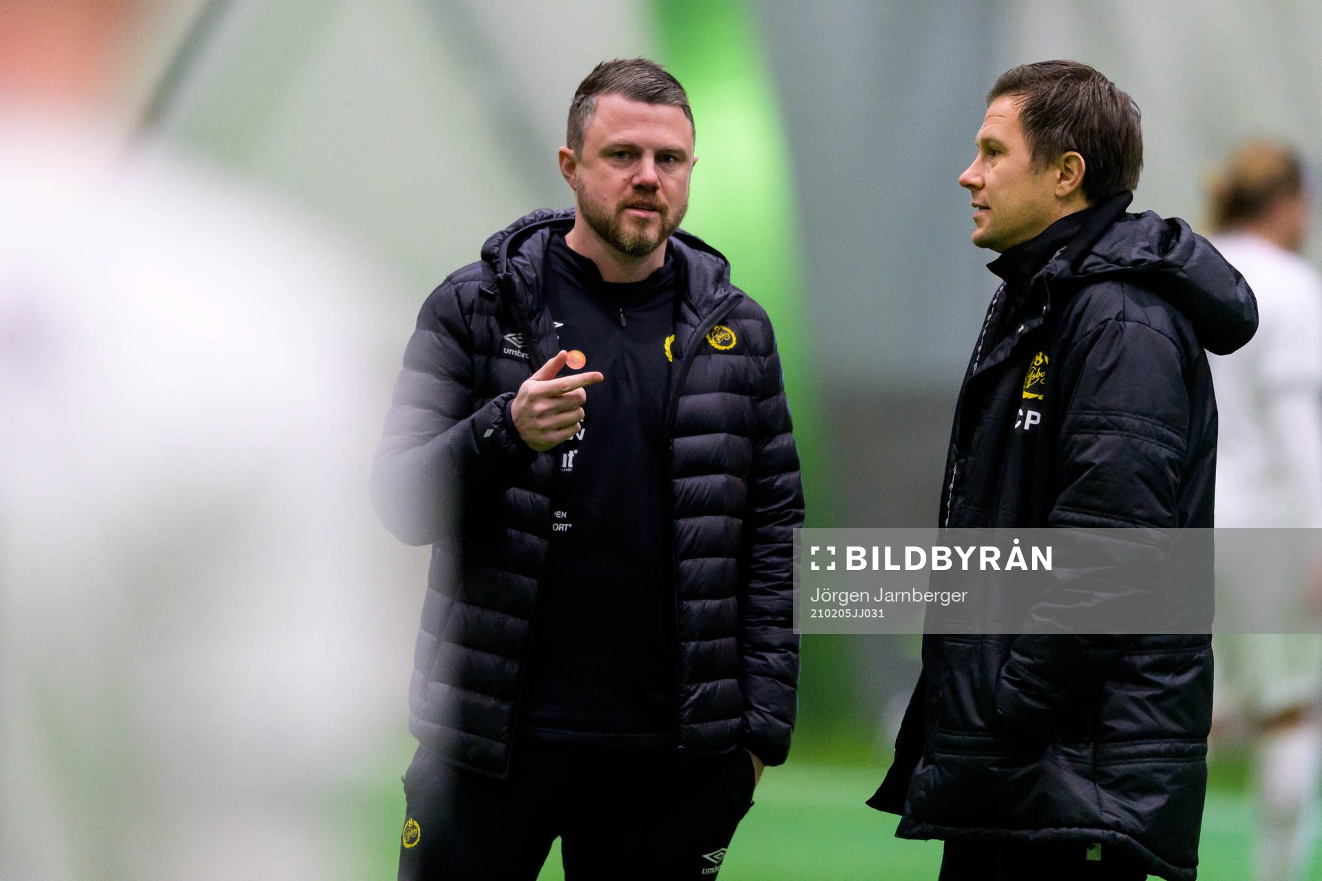 Elfsborgs Manager Jimmy Thelin och assisterande tränare