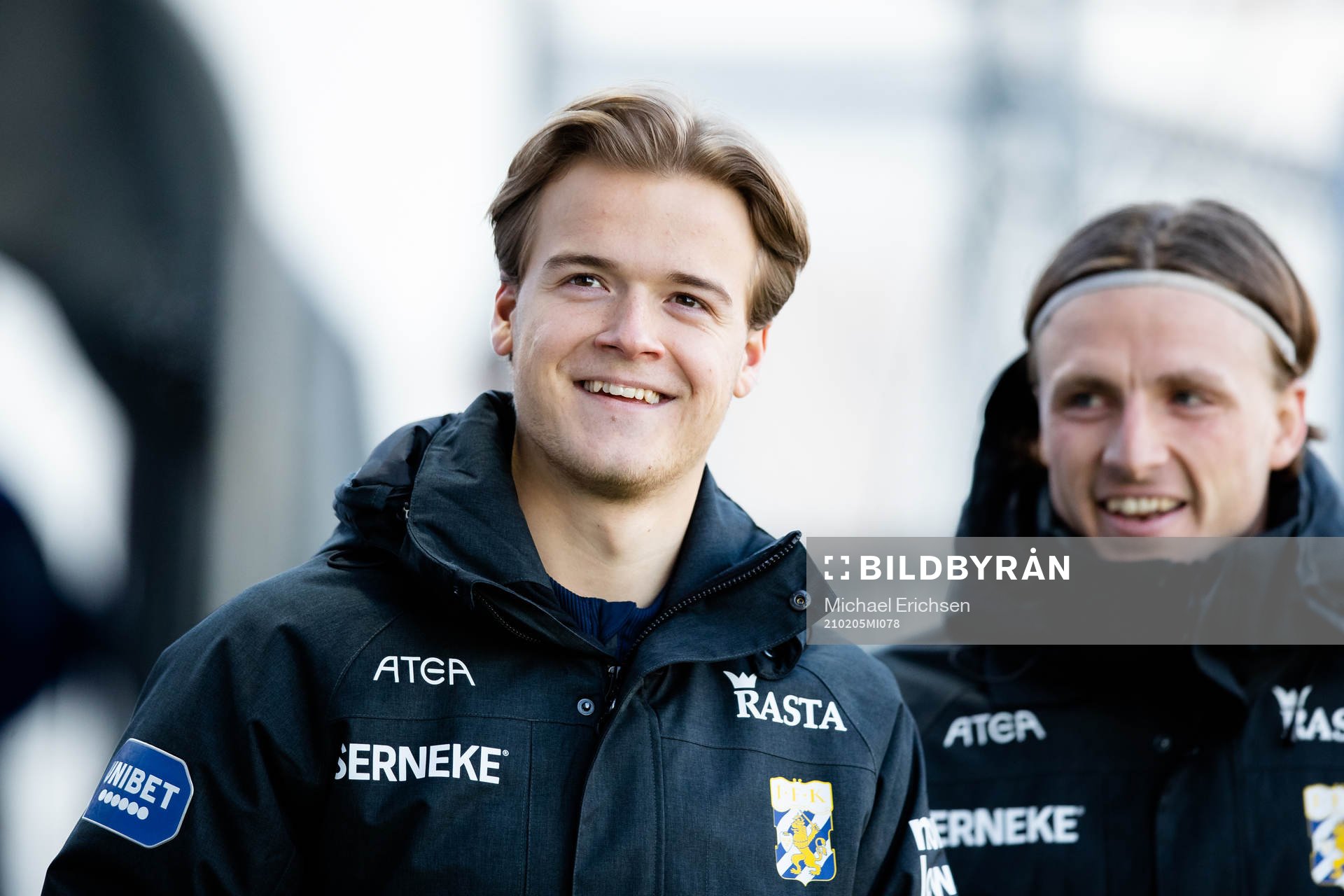 IFK Göteborgs August Erlingmark och Carl Johansson innan