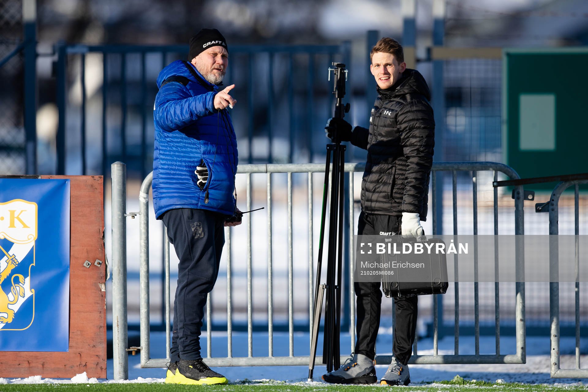 IFK Göteborgs koordinator Gustav Hessfelt och assisterande