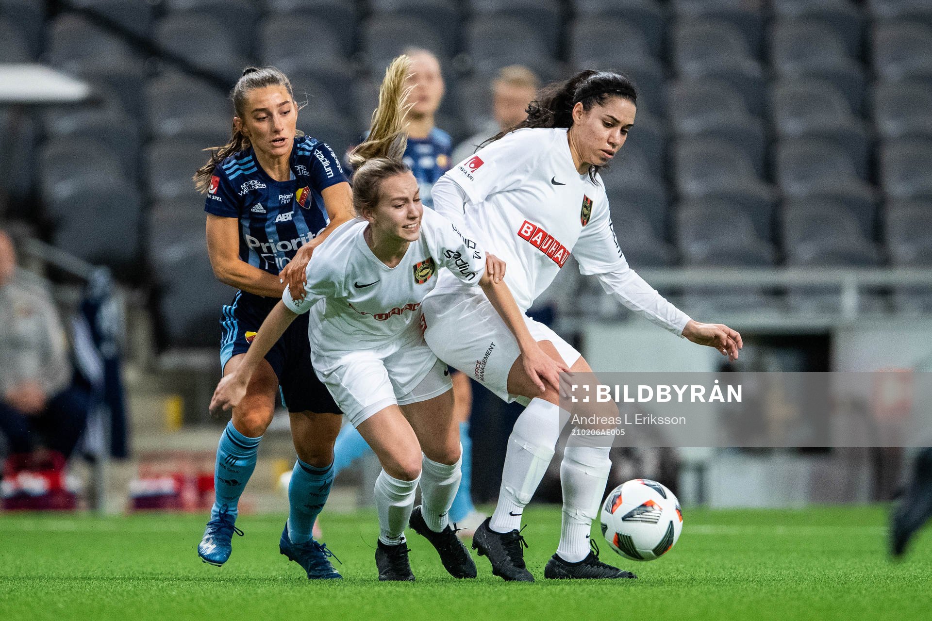 Djurgårdens Tilde Lindwall mot Brommapojkarnas Sara