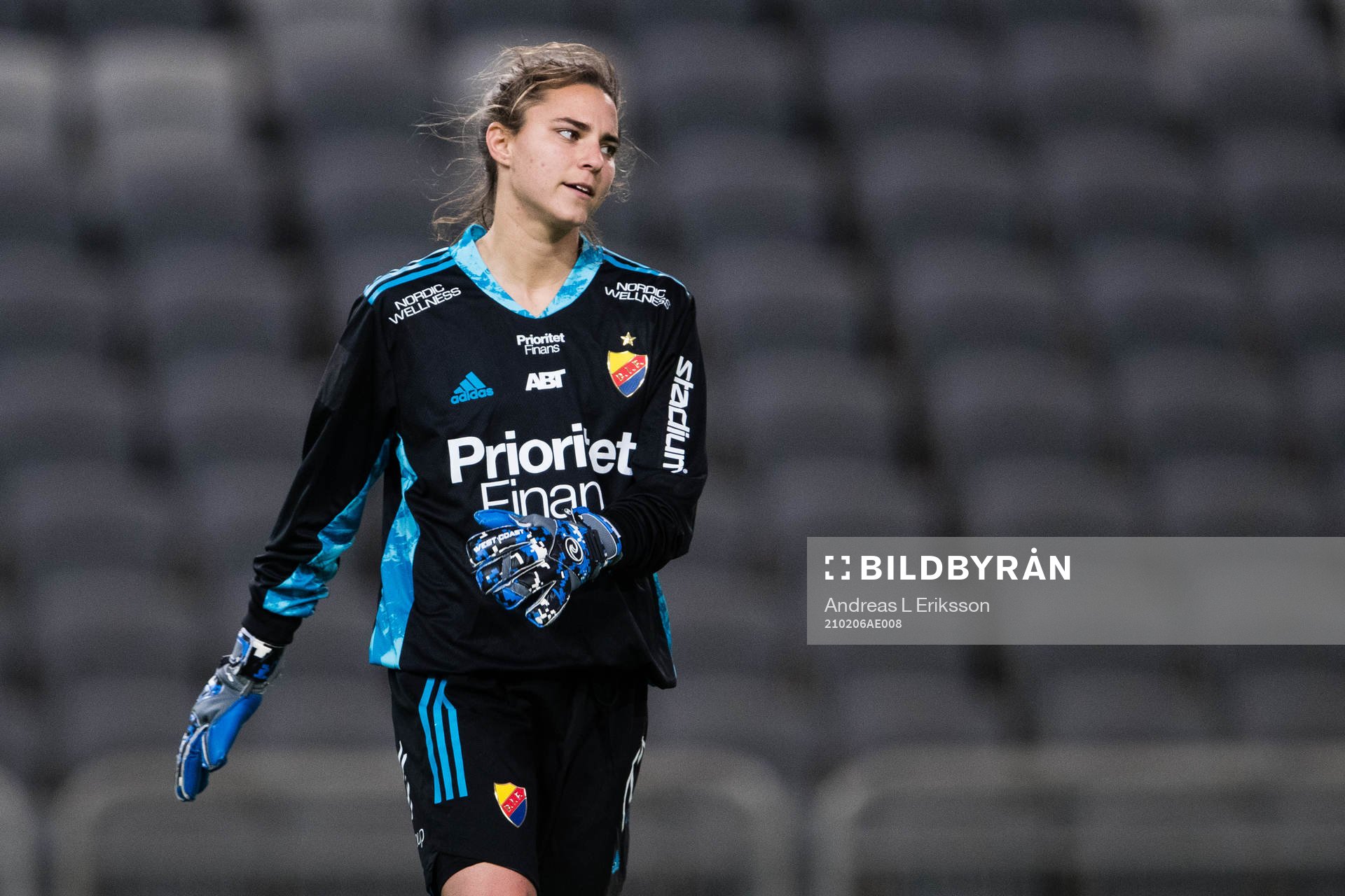 Djurgårdens målvakt Kelsey Daugherty deppar