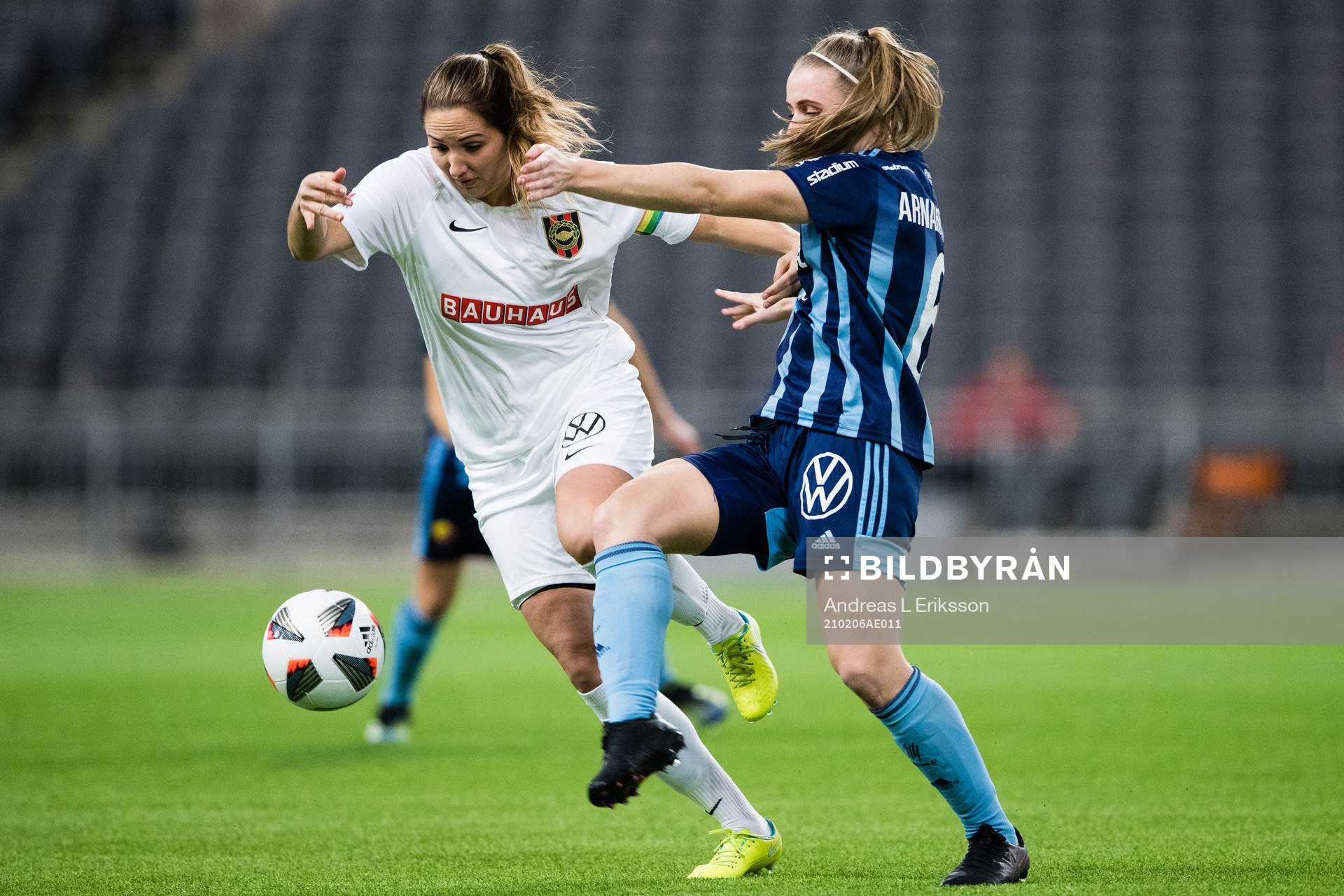 Brommapojkarnas Sofia Parkner och Djurgårdens Gudrun