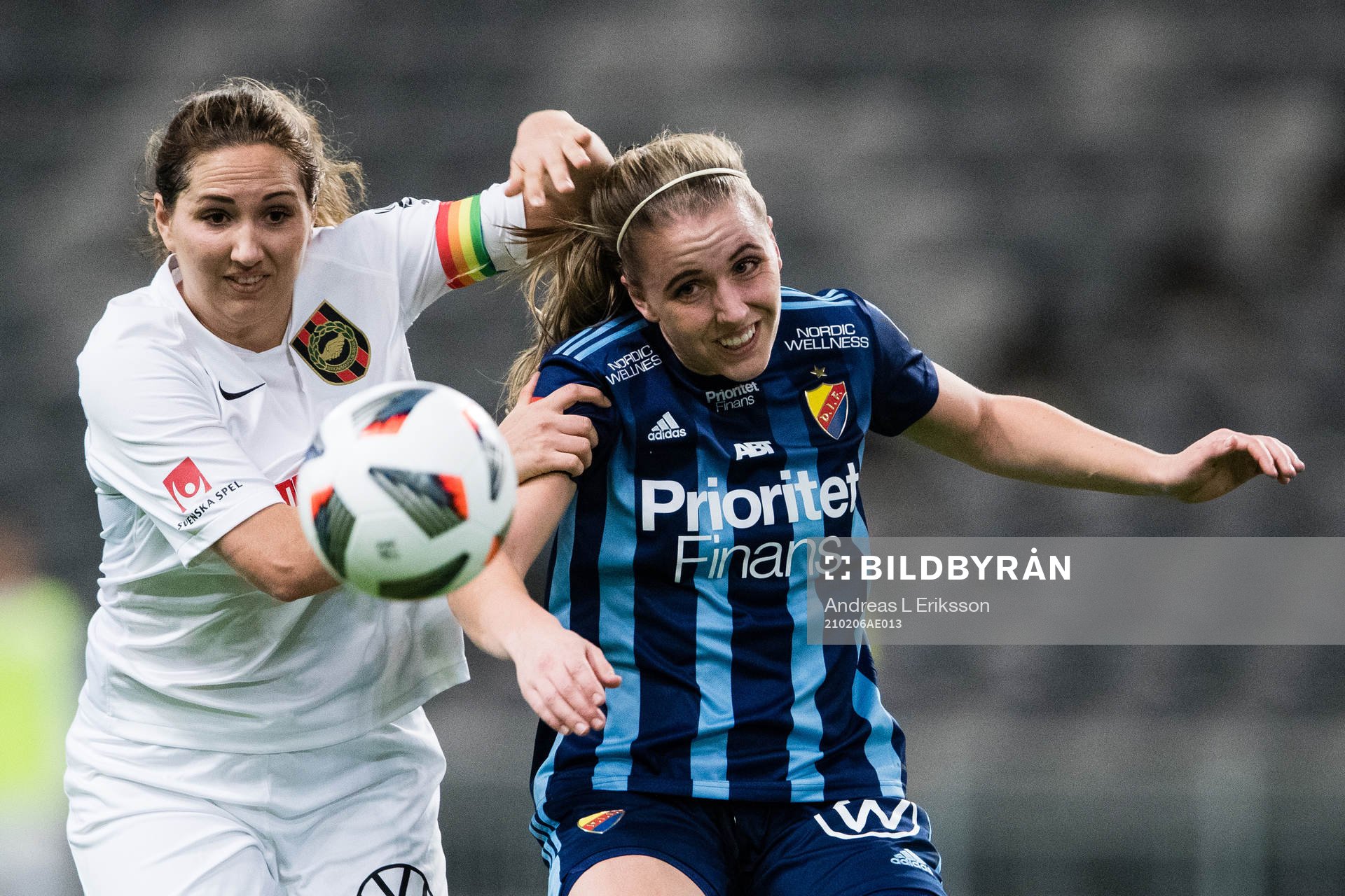 Brommapojkarnas Sofia Parkner och Djurgårdens Gudrun