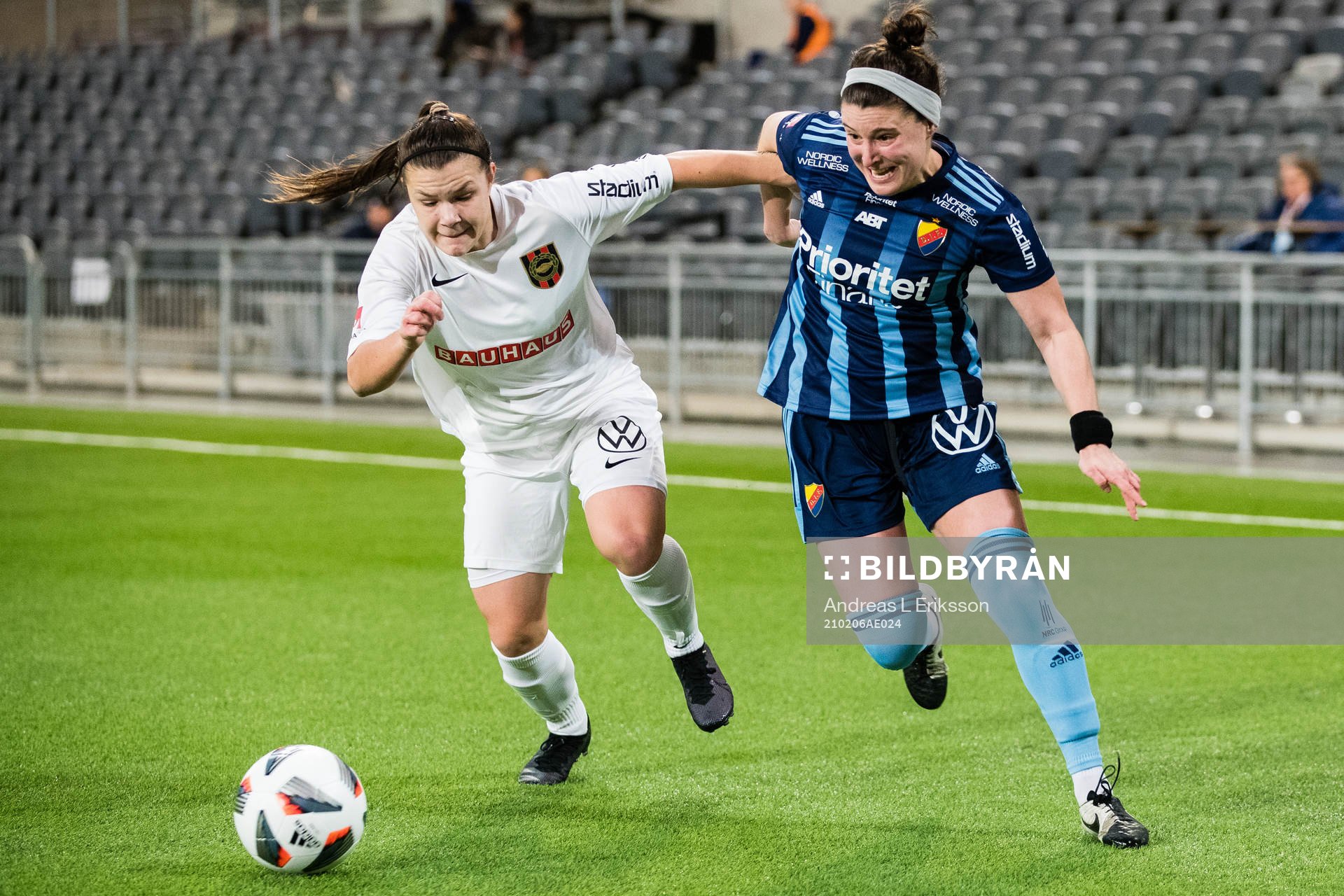 Brommapojkarnas Alexsandra Lobanova och Djurgårdens Hayley