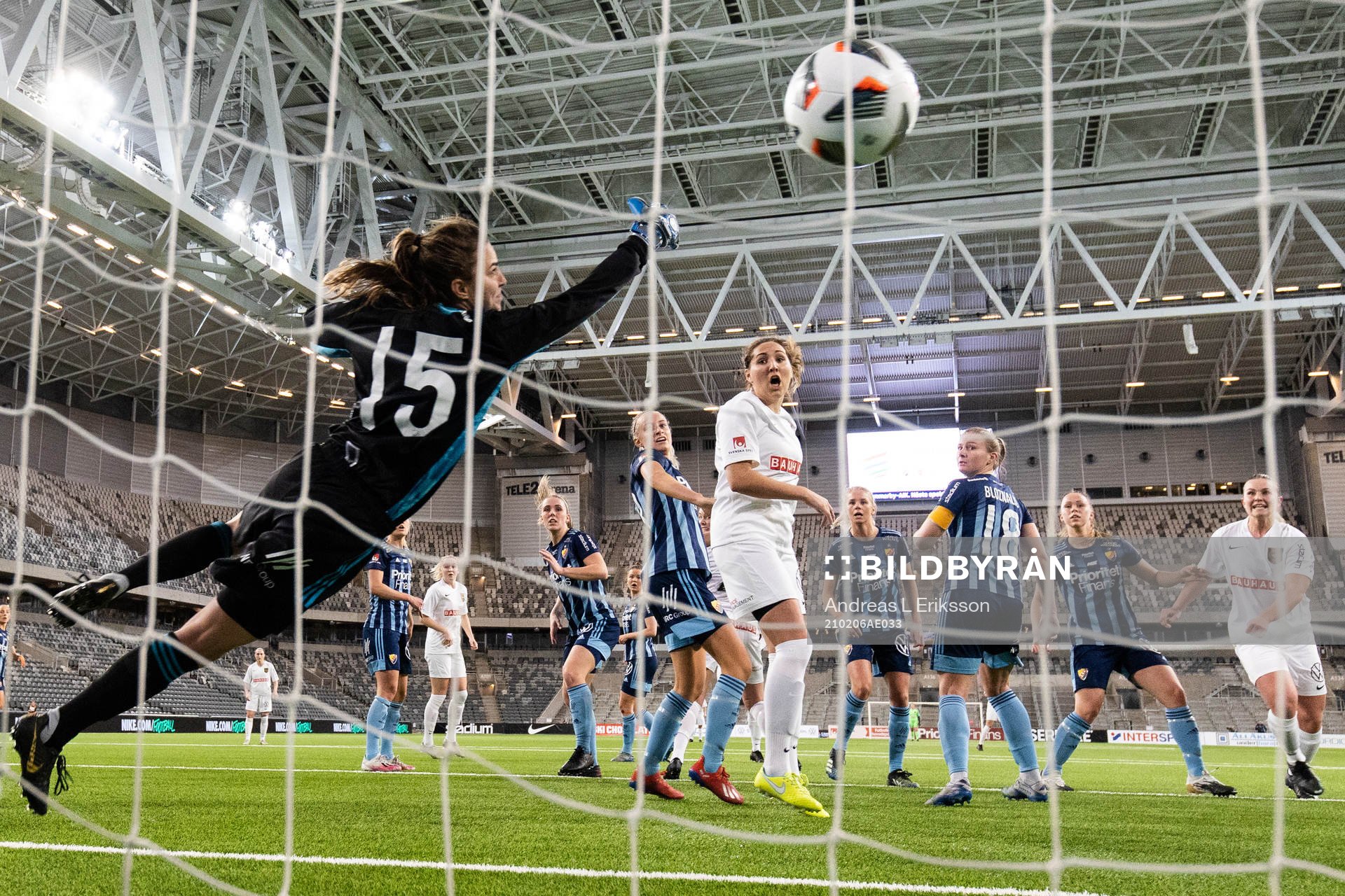 Djurgårdens målvakt Kelsey Daugherty släpper in 2-1