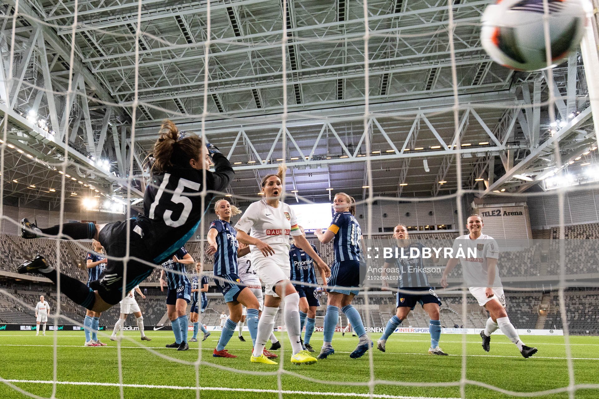 Djurgårdens målvakt Kelsey Daugherty släpper in 2-1
