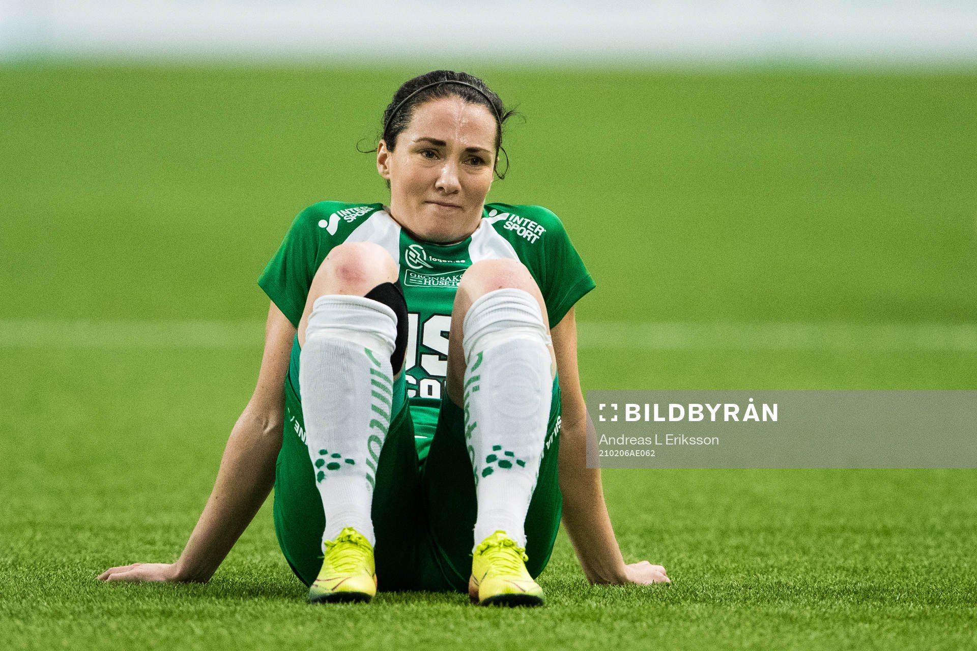 Hammarbys Helén Eke med en befarad skada