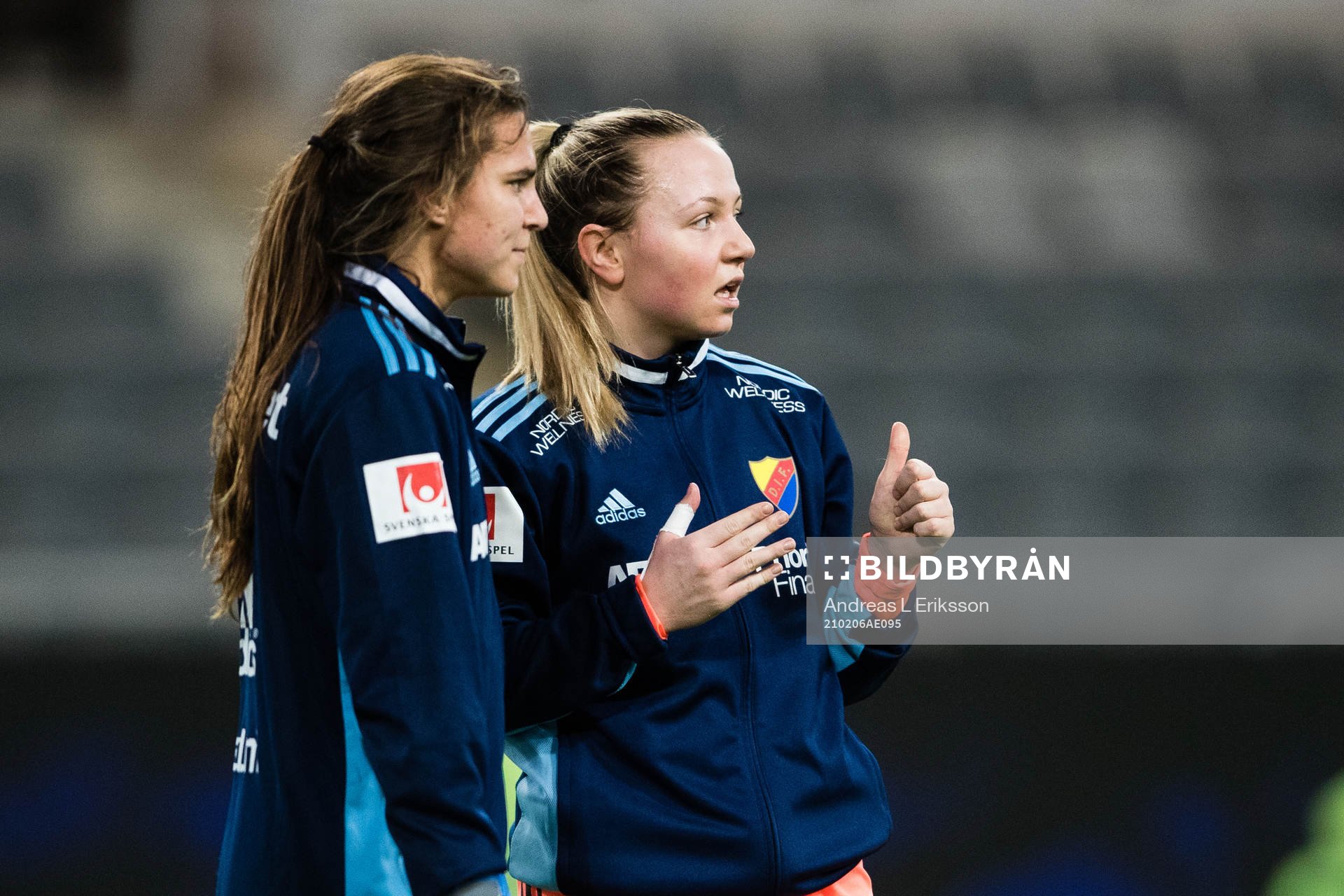Djurgårdens målvakt Kelsey Daugherty och målvakt Elvira