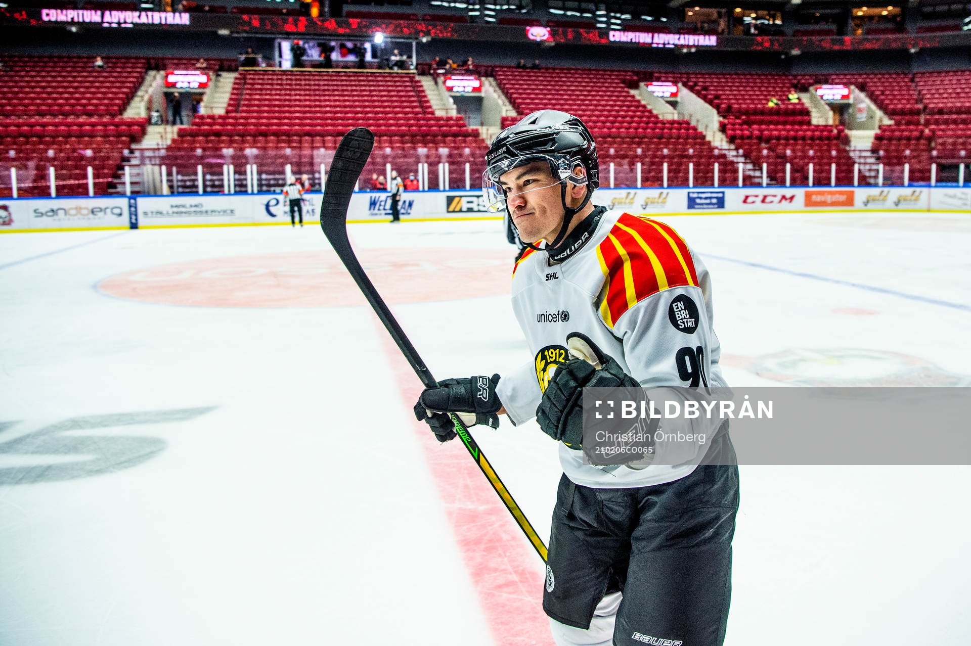 Brynäs Shane Harper jublar