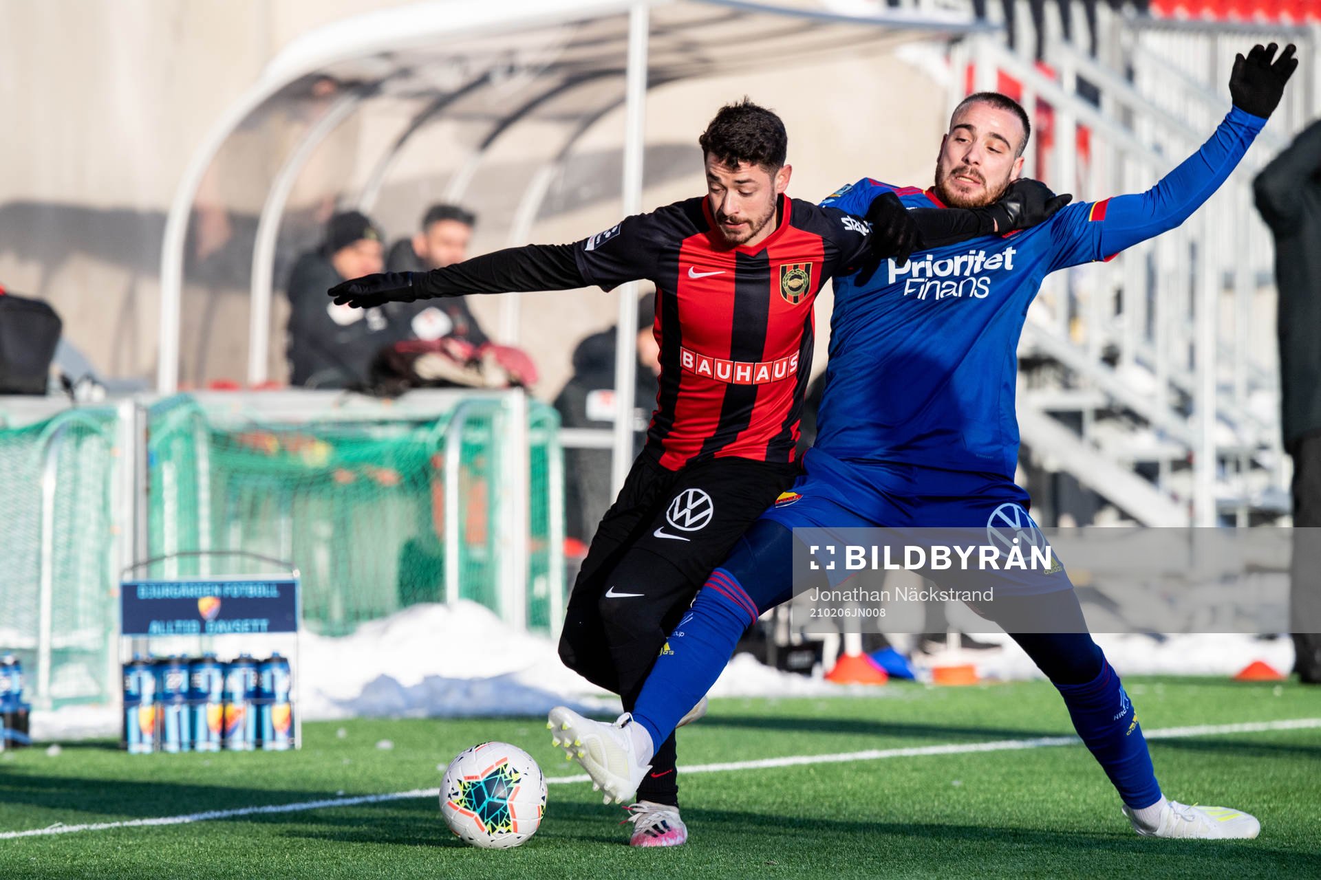 Brommapojkarnas David Zlotnik och Djurgårdens Dzenis Kozica
