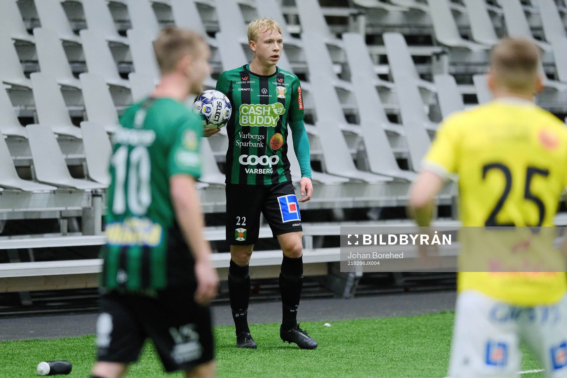 Varbergs Andre Boman med inkast