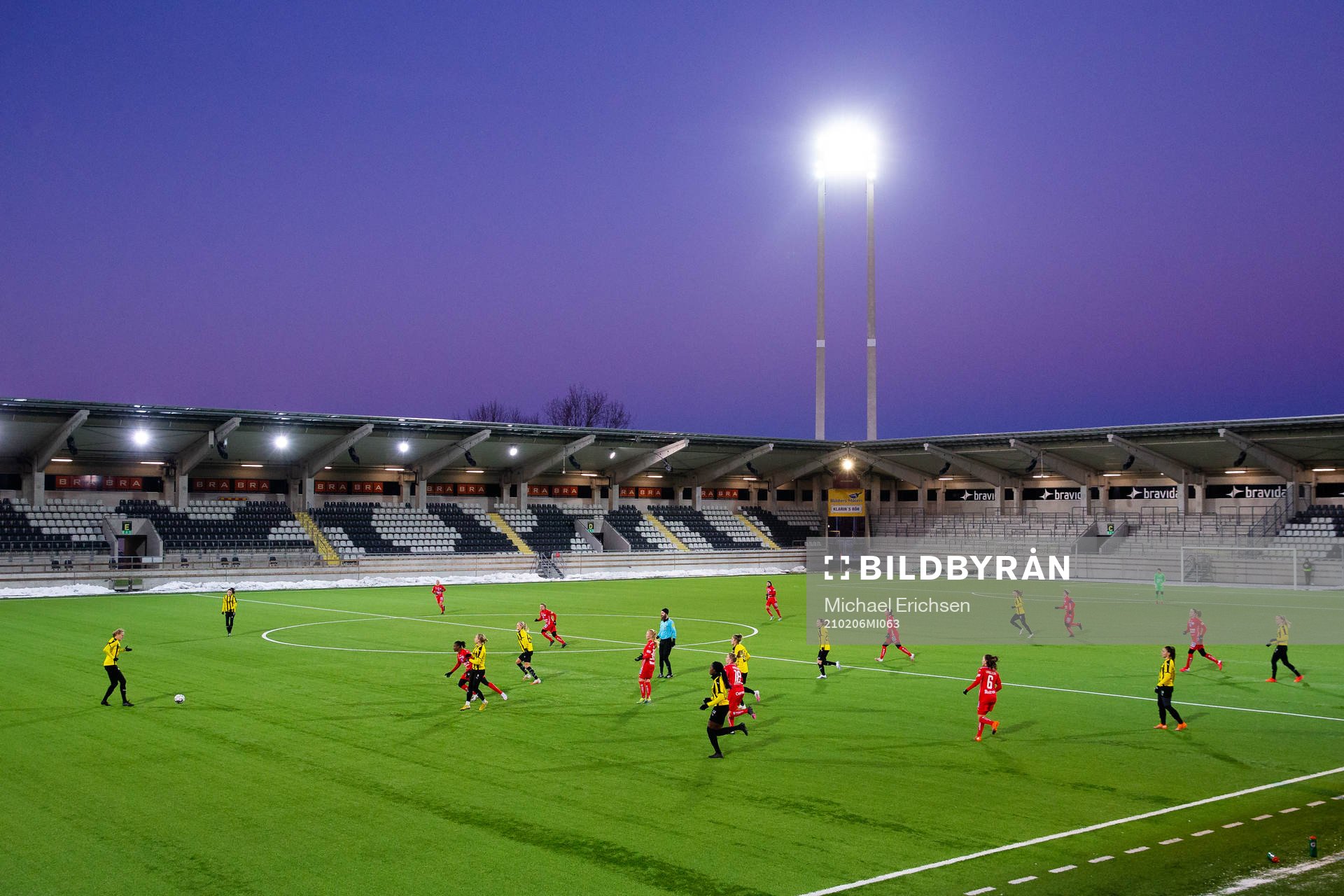 Vy över Bravida Arena