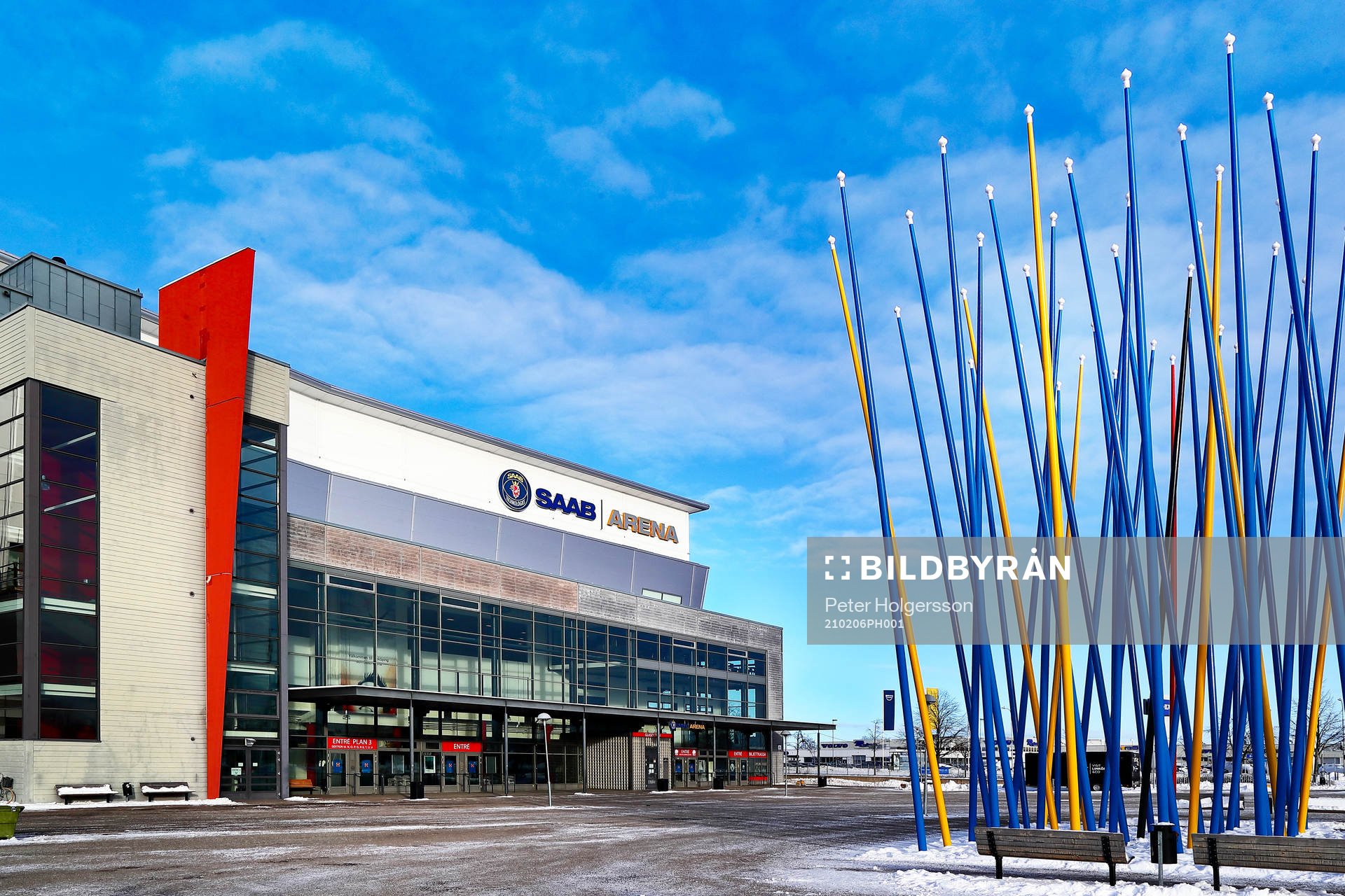 SAAB Arena före ishockeymatchen i SHL mellan Linköping