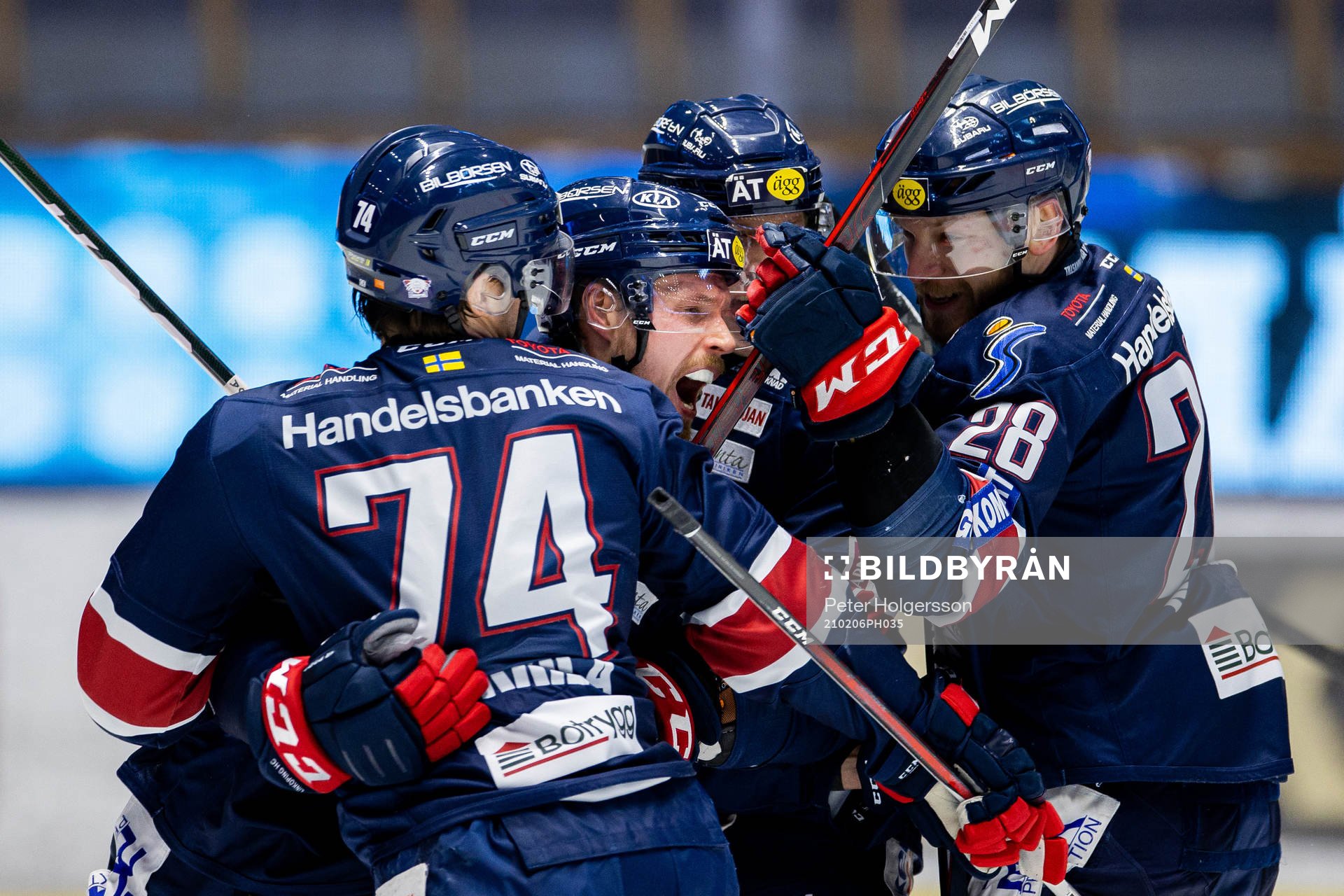 Linköpings Alexander Johansson jublar