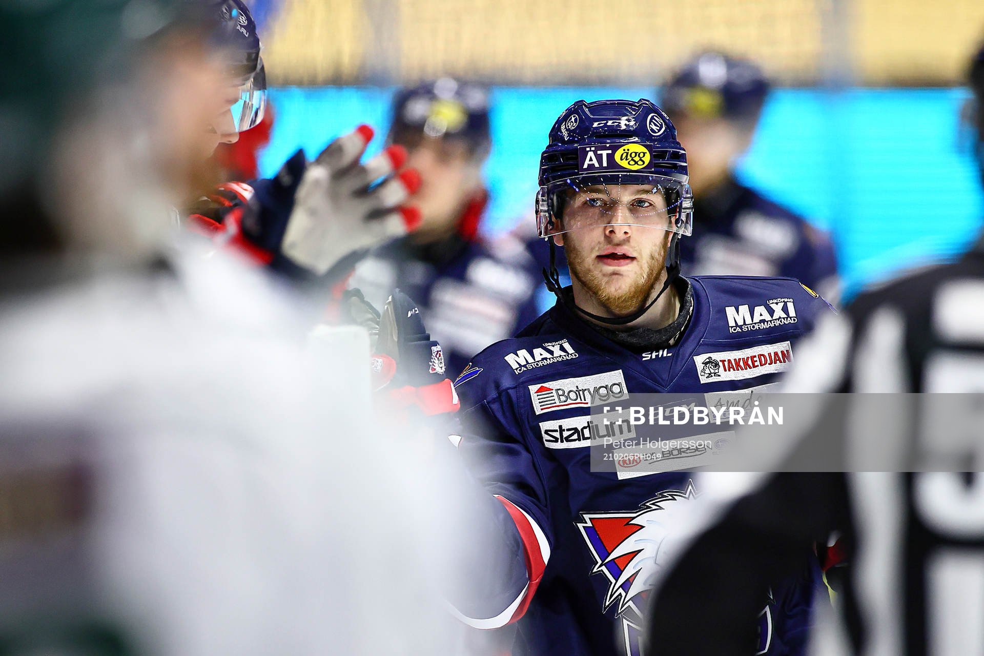 Linköpings Niko Ojamäki jublar