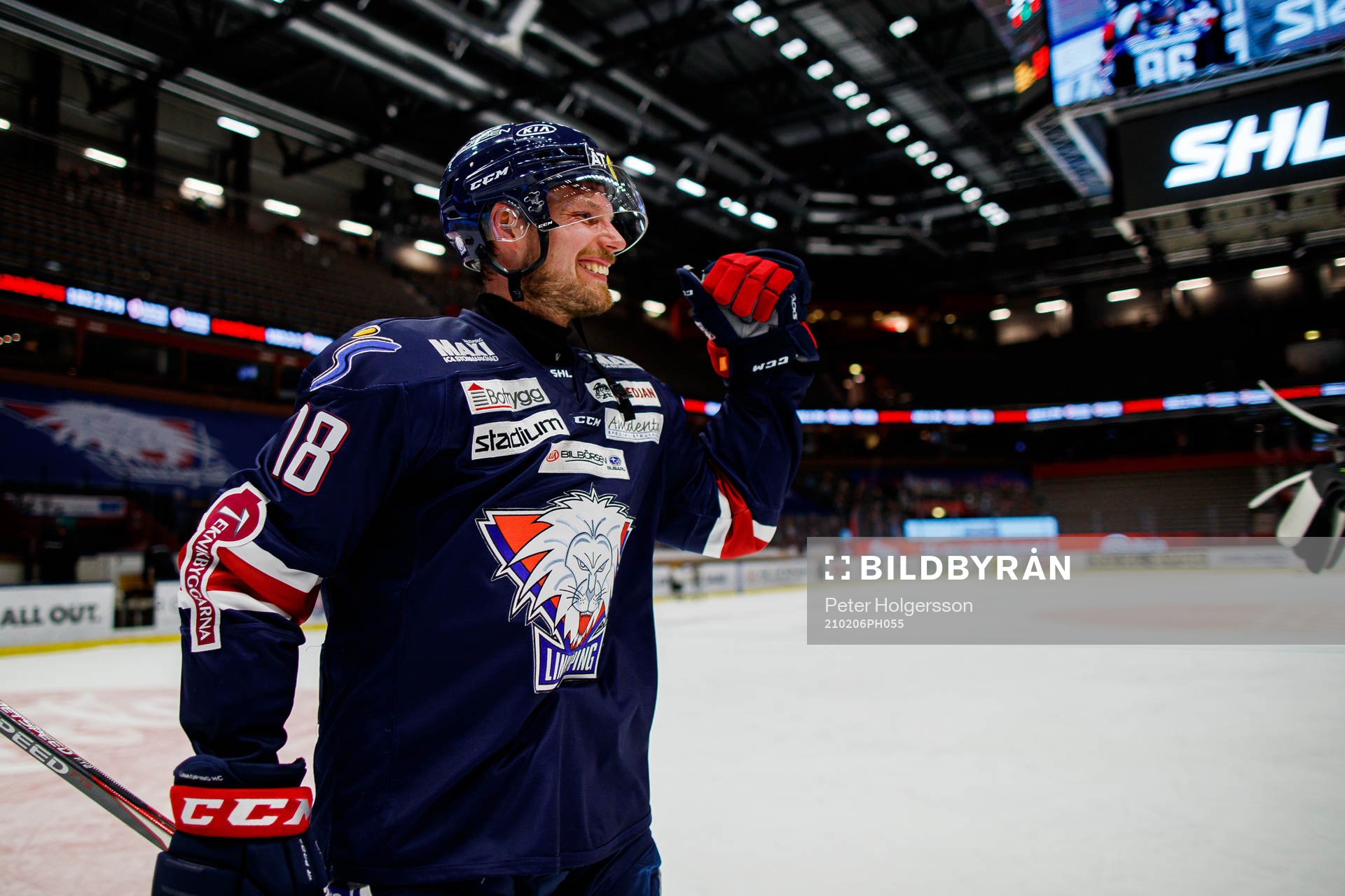 Linköpings Alexander Johansson jublar