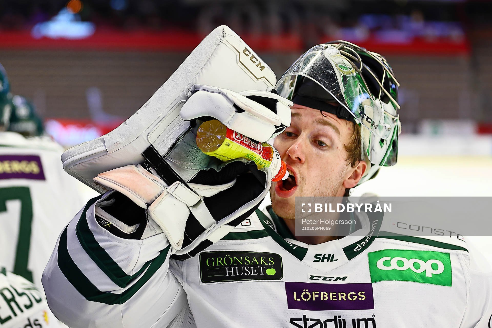 Färjestads målvakt Henrik Haukeland